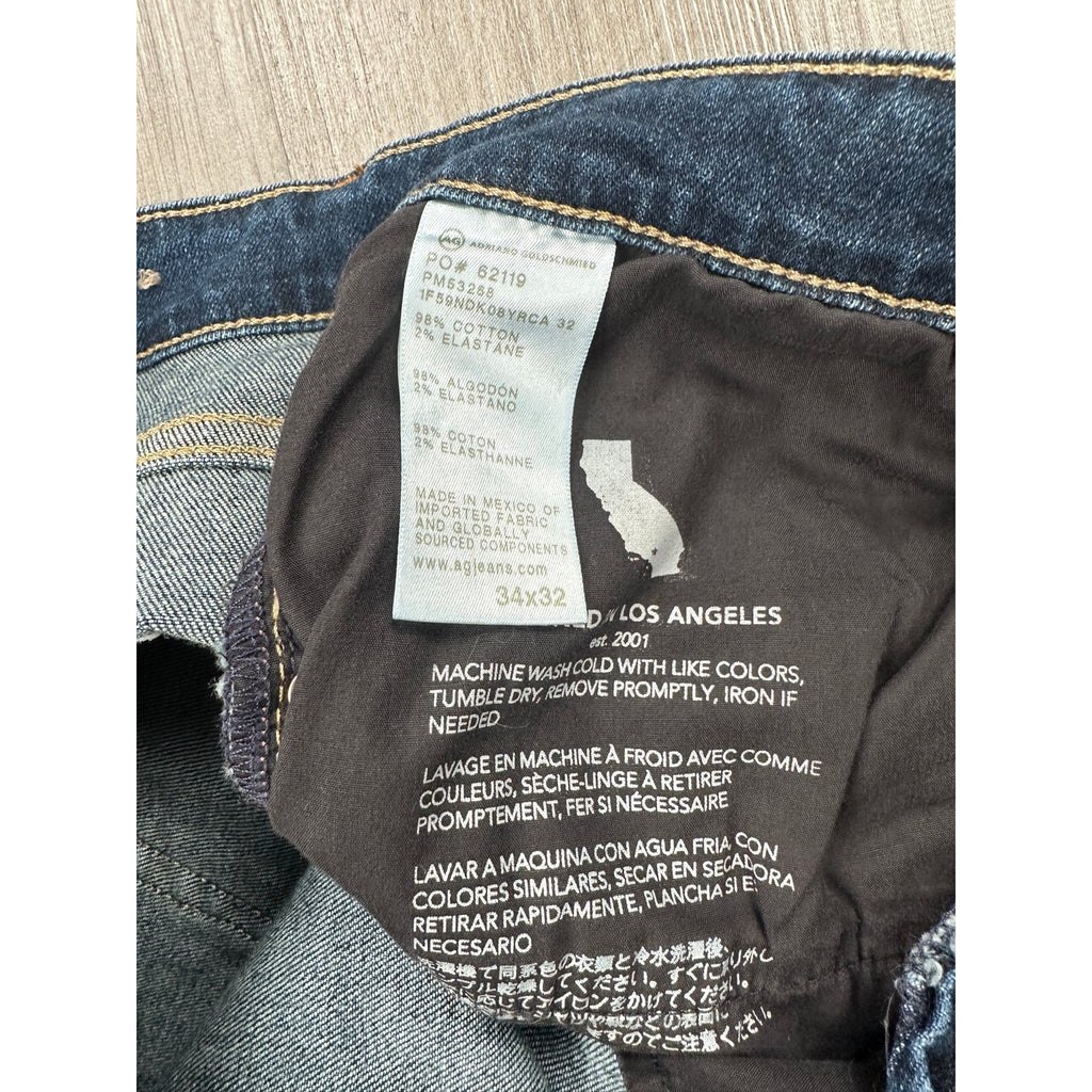 Adriano Goldschmied The Clint Classic Bootcut Japanese Fabric AG-ED Denim Jeans in Blue — Size 34x32 // Preowned