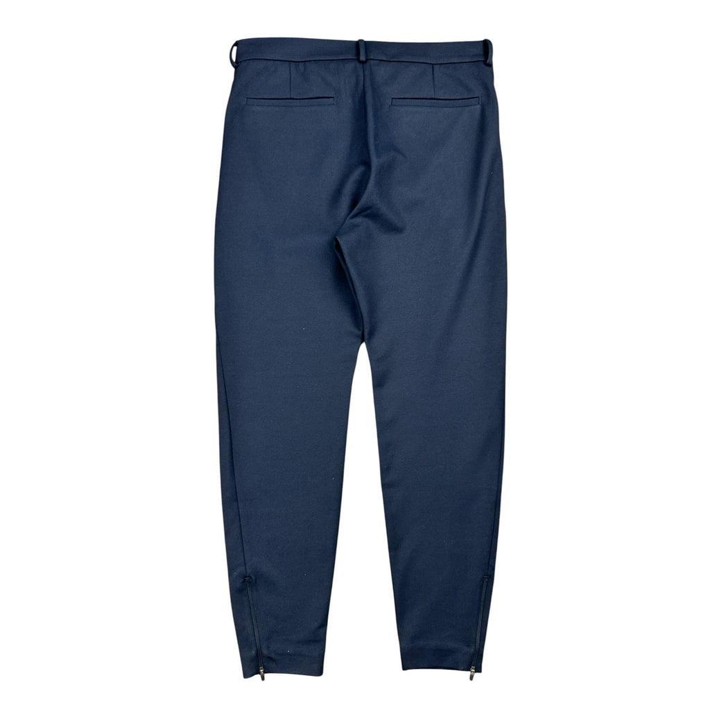 COS Slim Tapered Viscose Blend Ankle Zip Trousers in Navy — Size 50 (US 34R) // Preowned