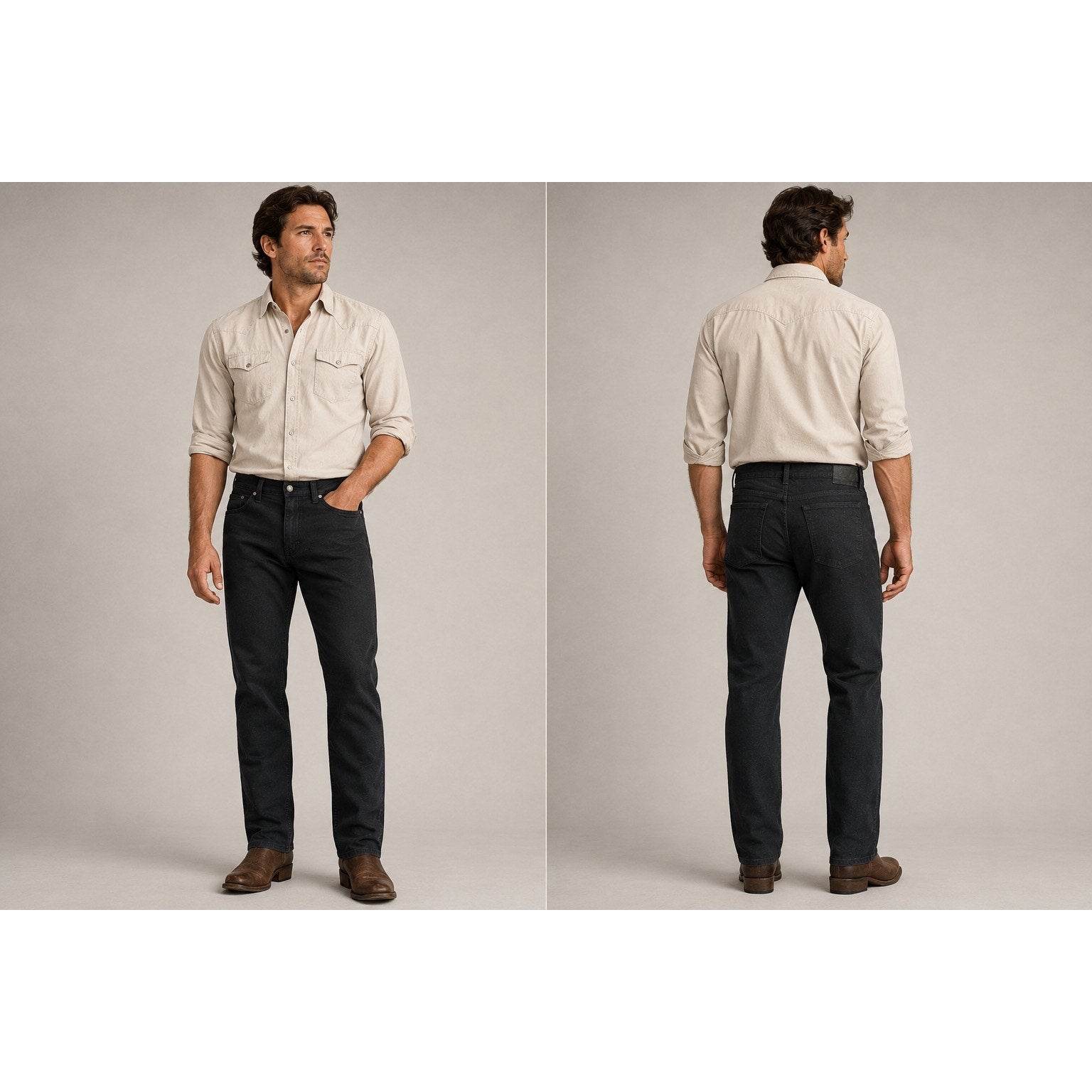 Tecovas Everyday Standard Straight Jeans in Black — Size 34x32 // Preowned