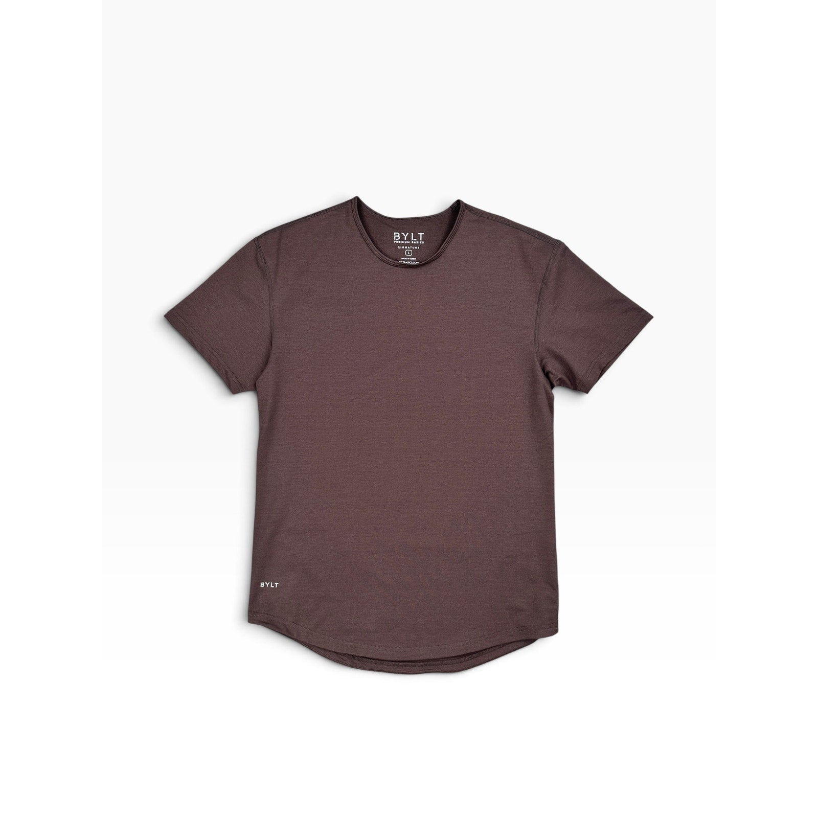 BYLT Signature Drop Cut Luxe Tee in Brown — Size Large // Preowned