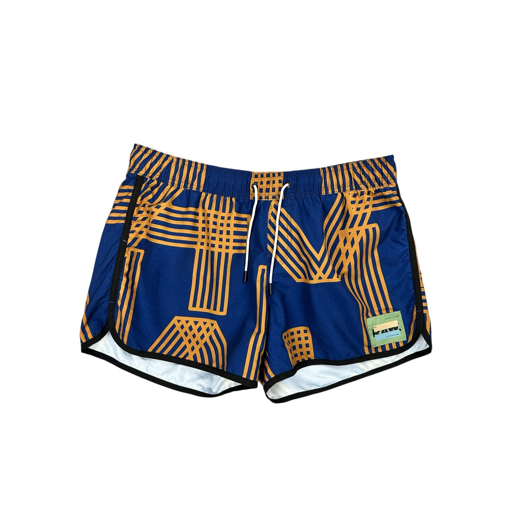 G-Star Raw Carnic Raw All Over Print Swim Trunks — Size XL // Preowned