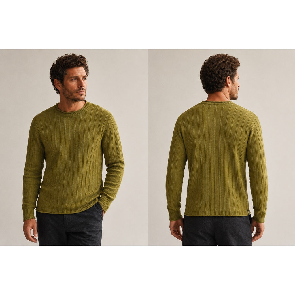 Todd Snyder Textured Mini Cable Crewneck Sweater in Lemongrass — Size Large
