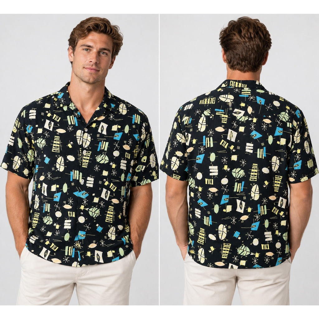 Tori Richard Cocktail Barfly Silk Short Sleeve Shirt — Size 3XB // Preowned