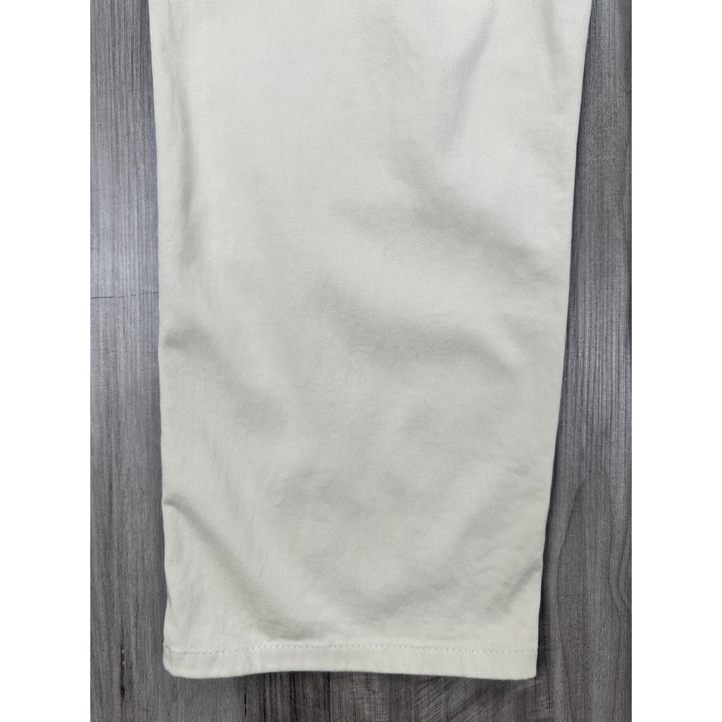 Peter Millar Ultimate Sateen Five Pocket Pants in Cream Khaki — Size 38 // Preowned