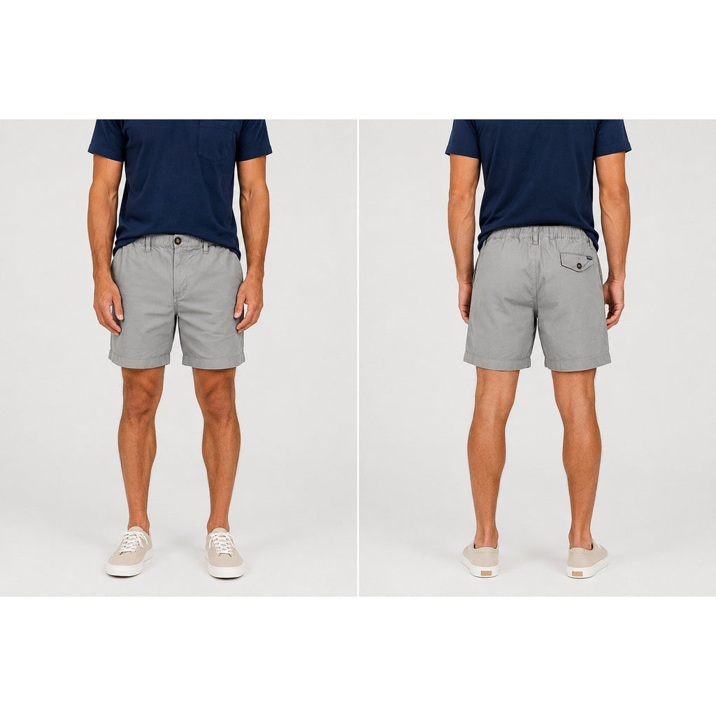 Chubbies 5.5-Inch Elastic Waist Chino Shorts in Gray Khaki — Size XL // Preowned