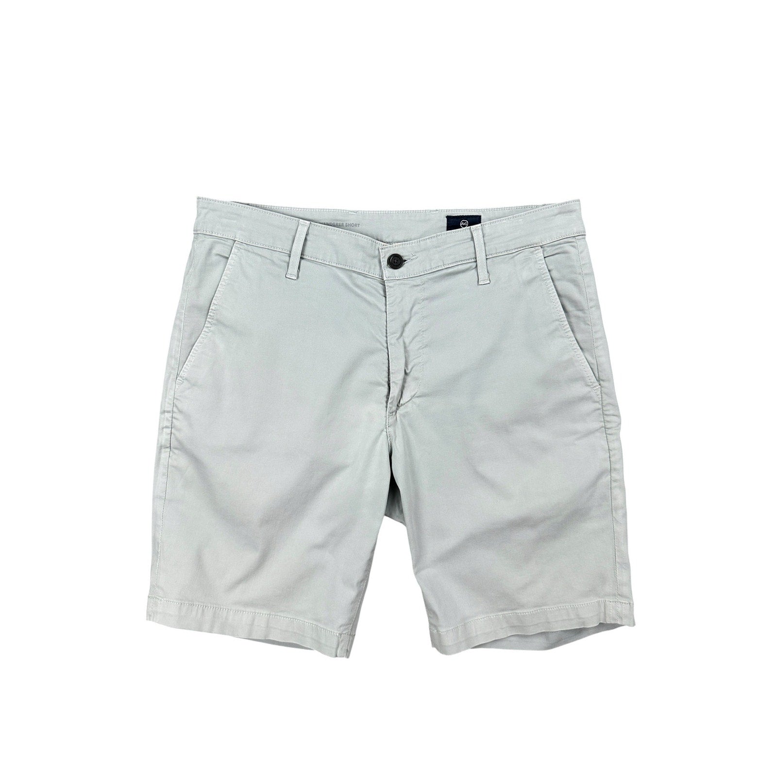 AG Adriano Goldschmied The Wanderer Slim Trouser Chino Shorts in Gray — Size 32R // Preowned