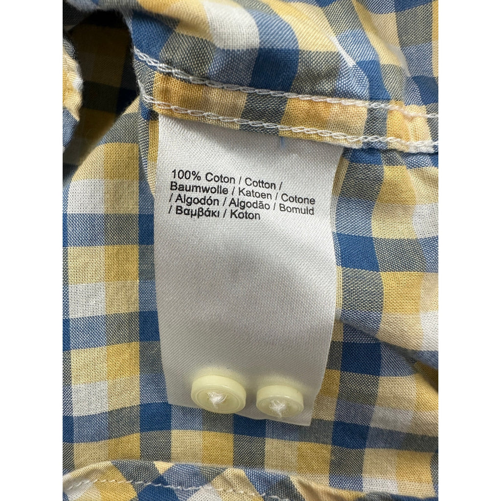Lacoste Regular Fit Poplin Check Long Sleeve Shirt — Size 42 (Large) // Preowned