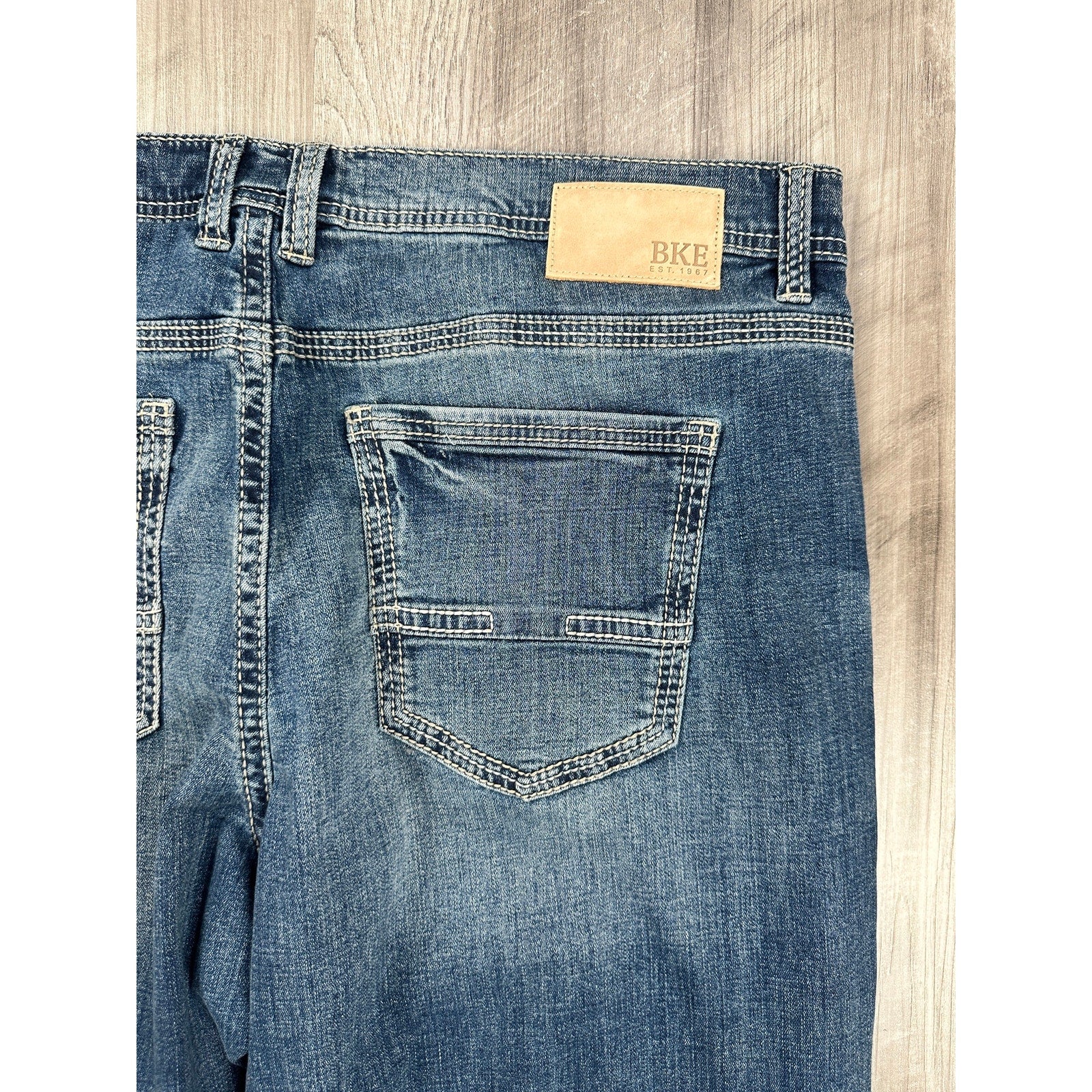 BKE Seth Straight Stretch Jean in Blue — Size 40x32