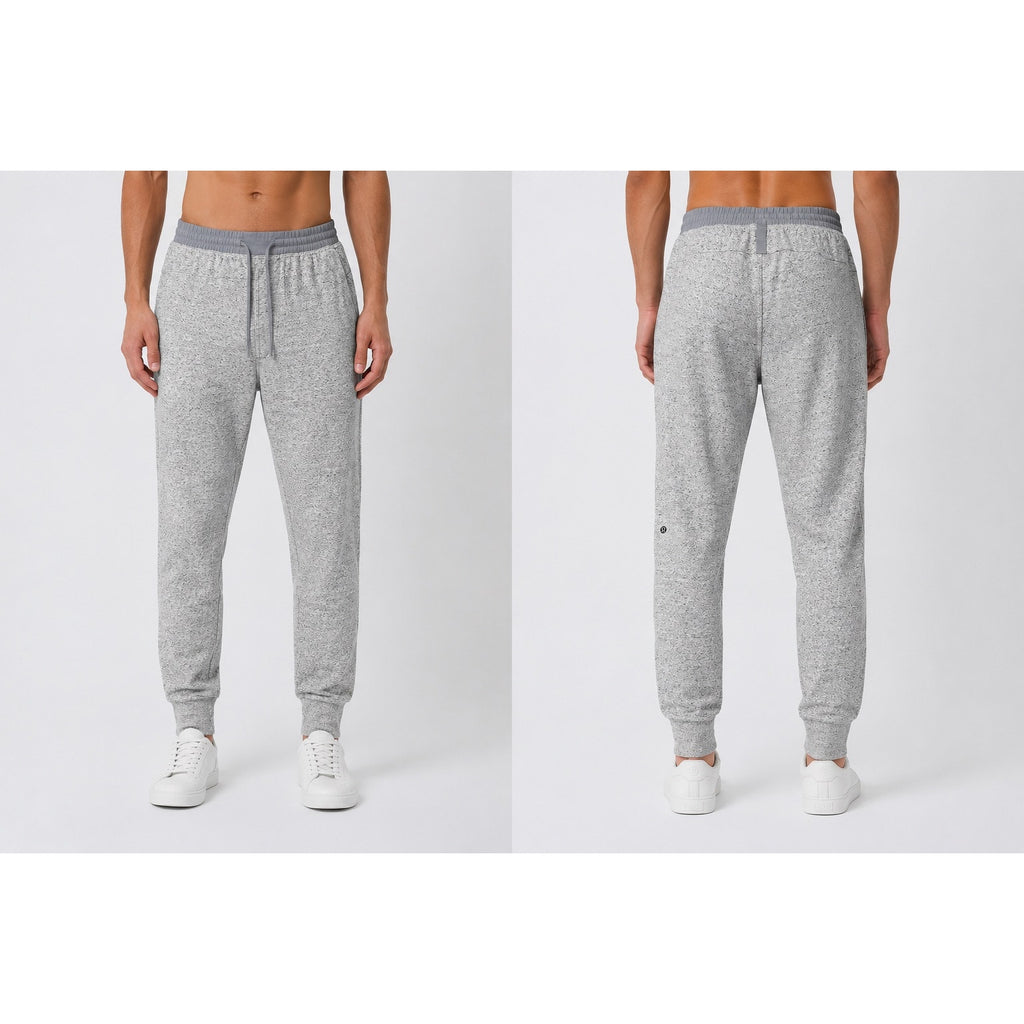 Lululemon At Ease Knit Joggers in Heather Gray — Size Large // Preowned