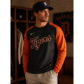 Nike Detroit Tigers Dri-FIT Therma Lined Long Sleeve Pullover in Orange Black — Size XL // Preowned