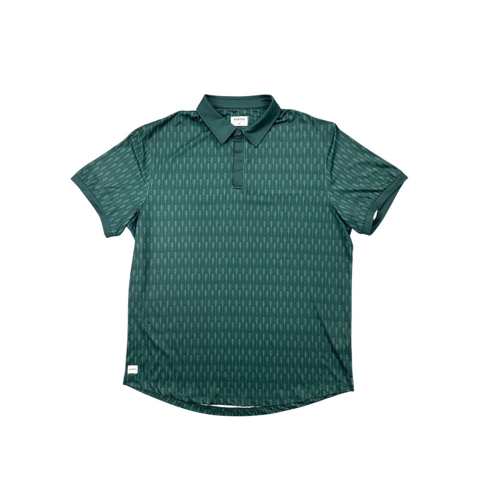 Mantra Catalyst Point Collar Golf Polo in Green — Size XL // Preowned