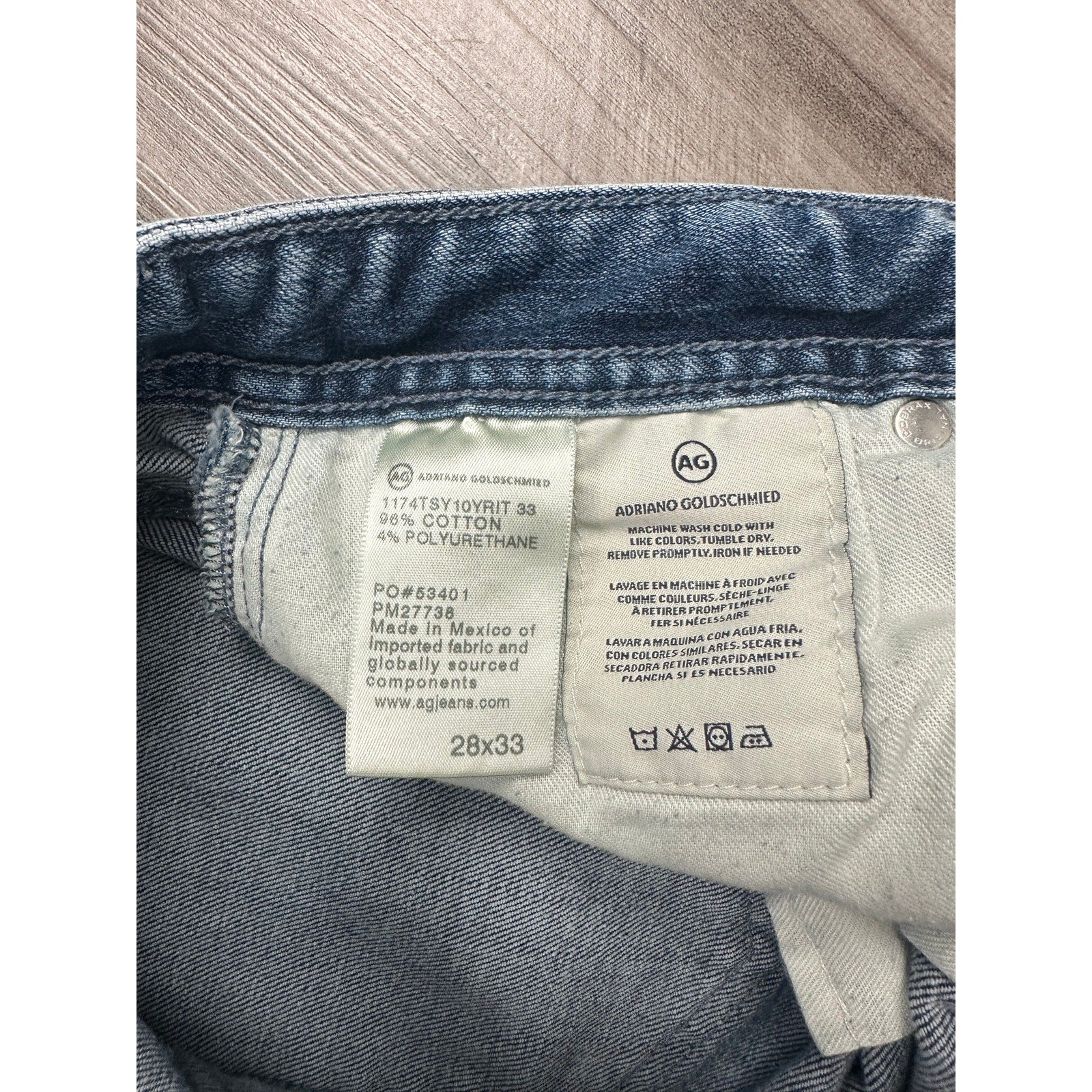 Adriano Goldschmied The Graduate Tailored Leg Denim 360 Jeans in Blue — Size 28x33 // Preowned