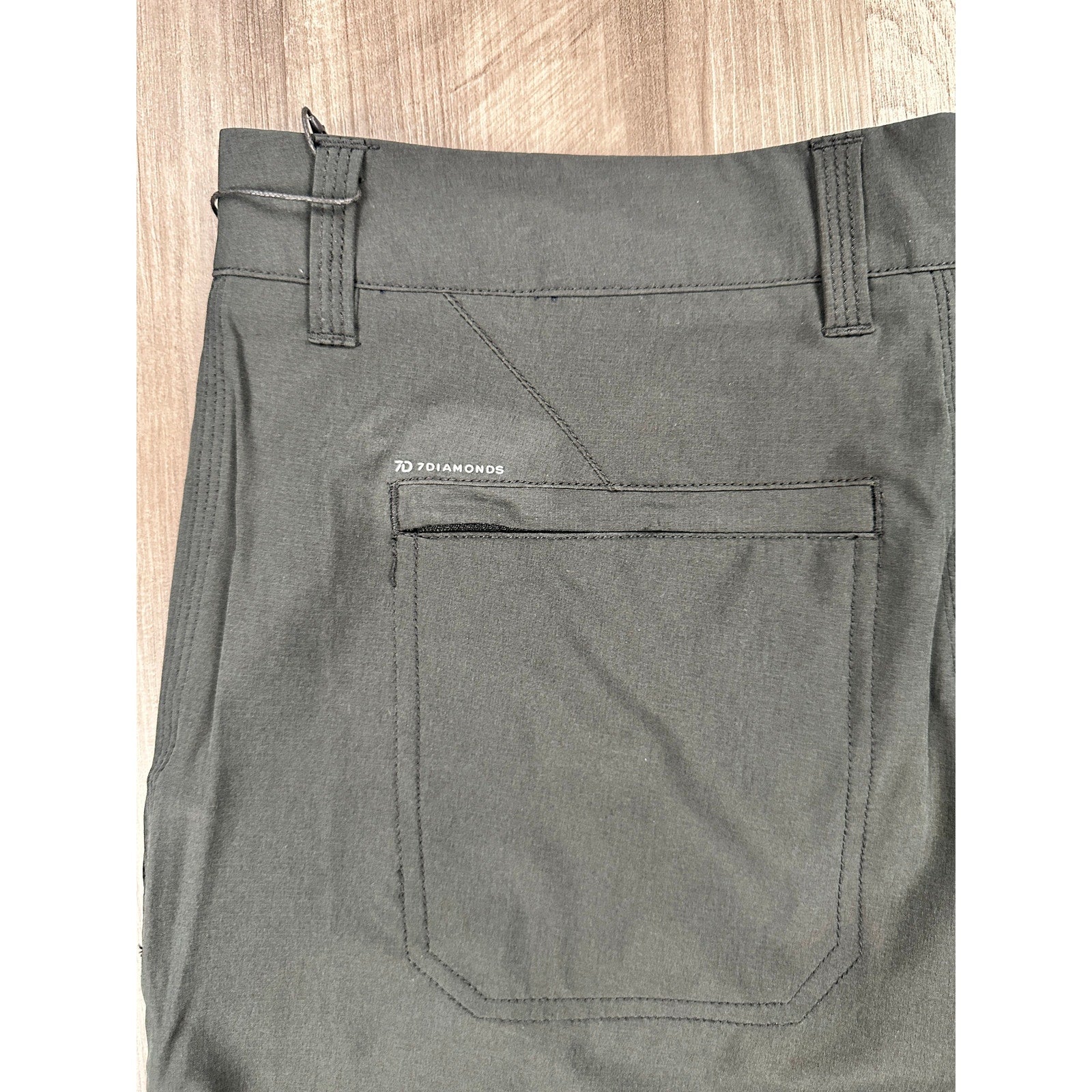 7 Diamonds Sierra High Performance Shorts in Black — Size 29