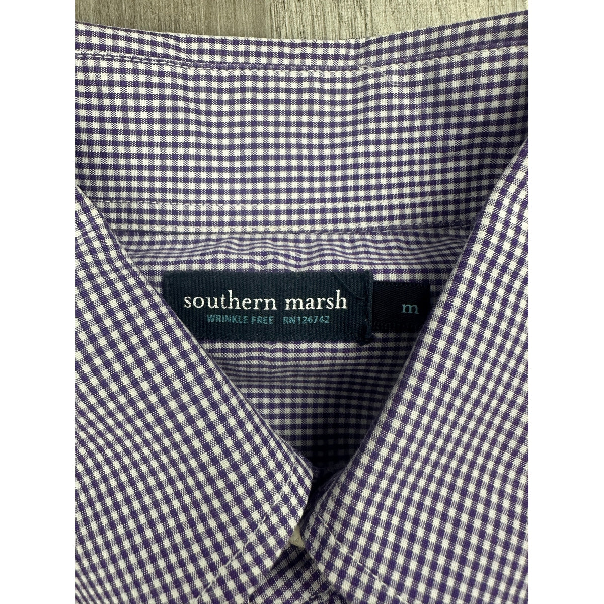 Southern Marsh Tattersall Check Long Sleeve Button Down Shirt — Size Medium // Preowned