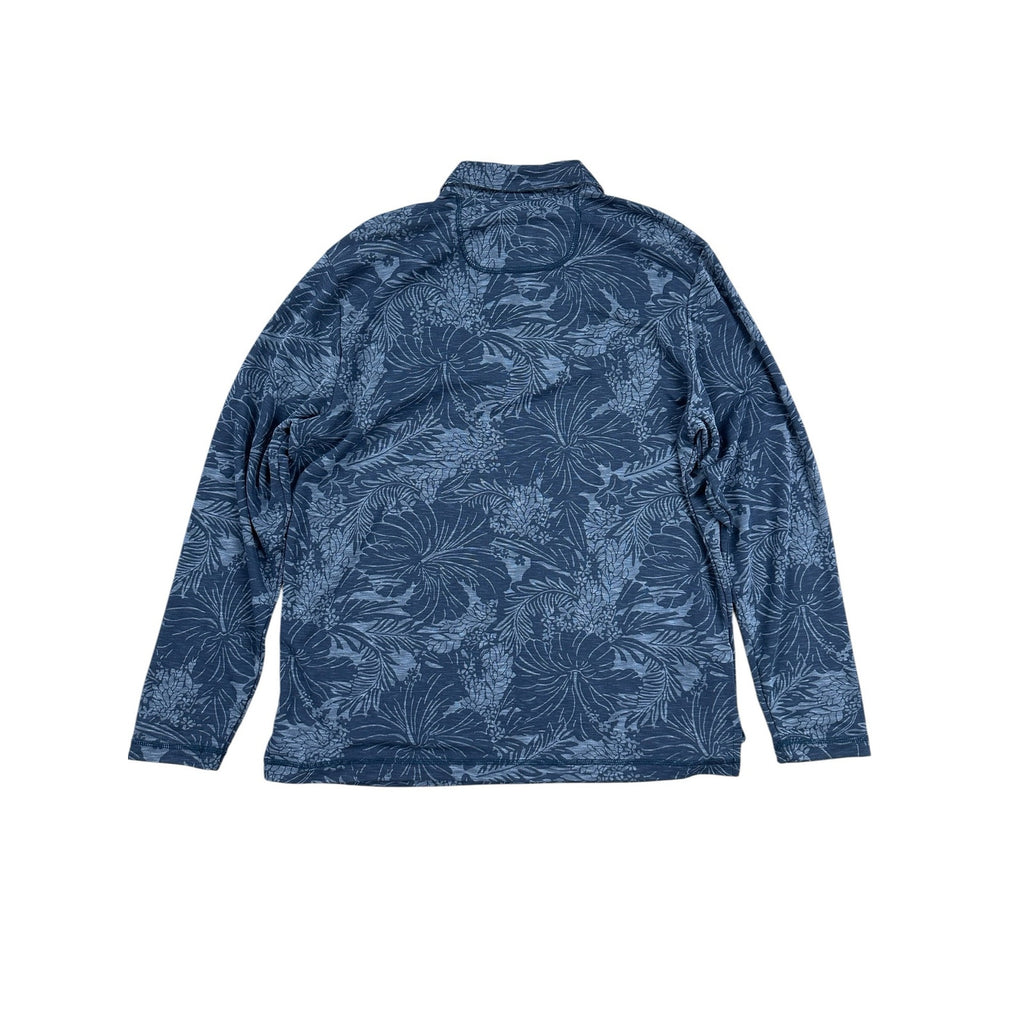 Tommy Bahama Hawaiian Floral Long Sleeve Polo - Large