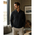 Mizzen+Main ProFlex Quarter Zip Pullover in Black — Size Large // Preowned