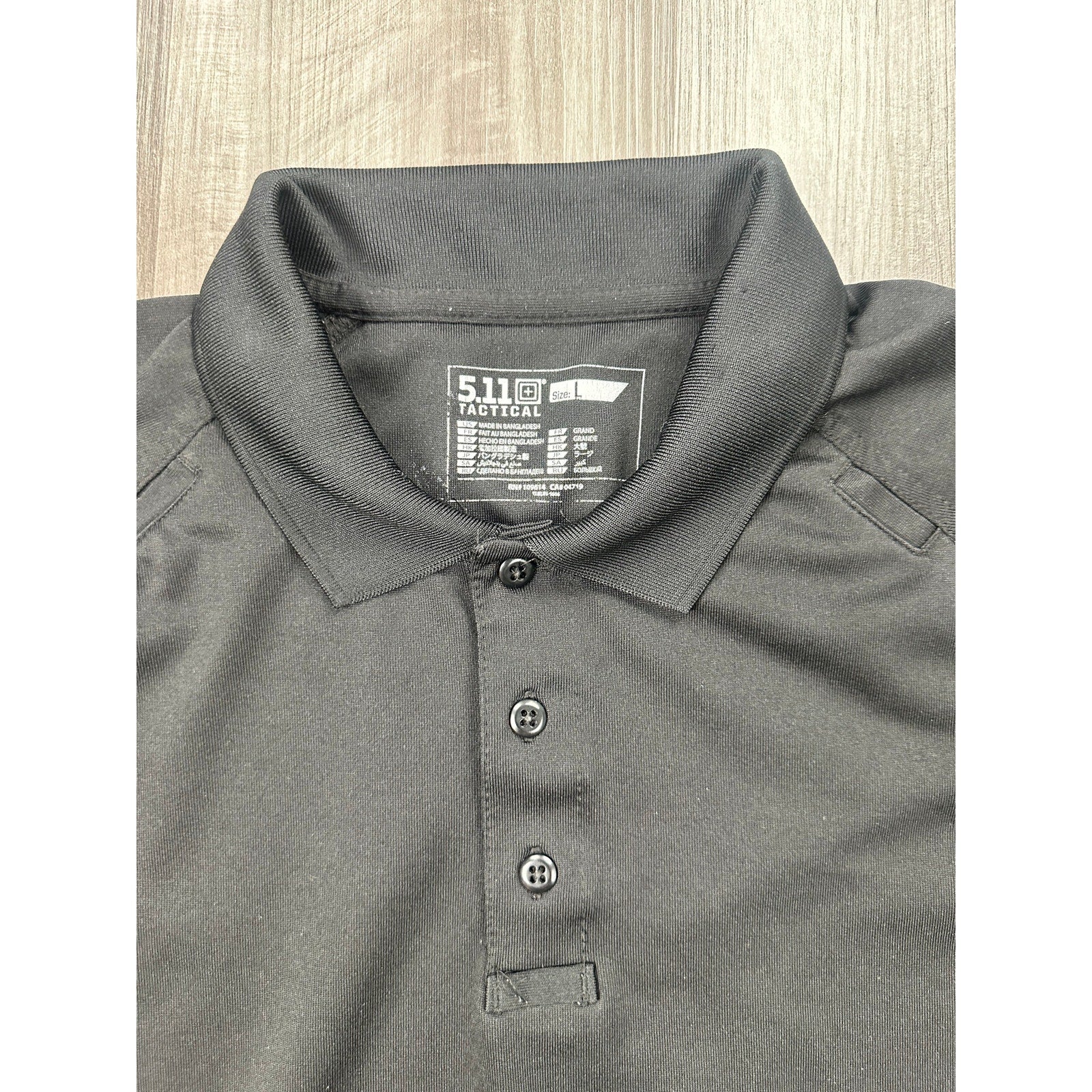 5.11 Tactical Performance Short Sleeve Polo in Black — Size Large // Preowned