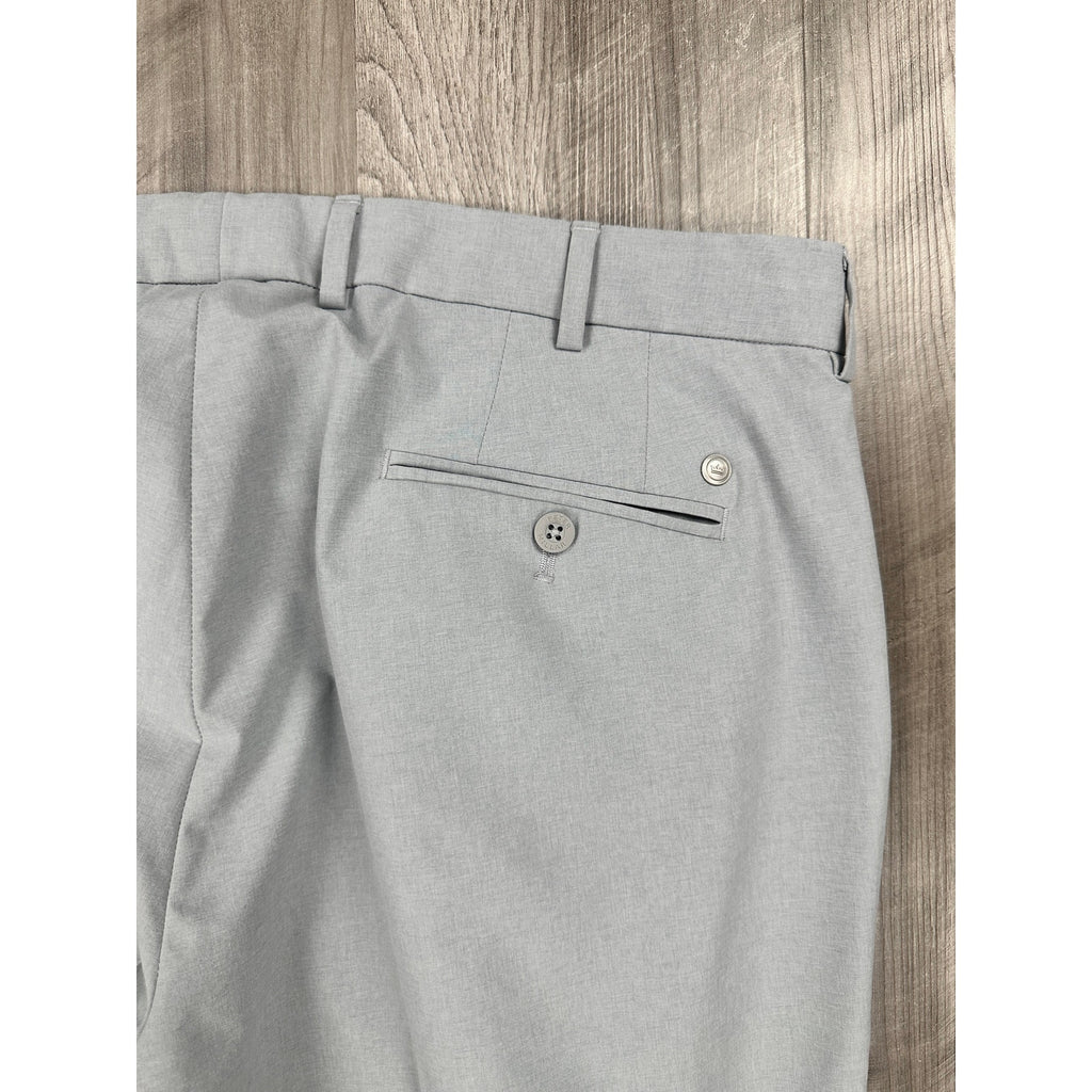 Peter Millar Surge Crown Crafted Trouser Pants in Gale Grey — Size 38x32 // Preowned