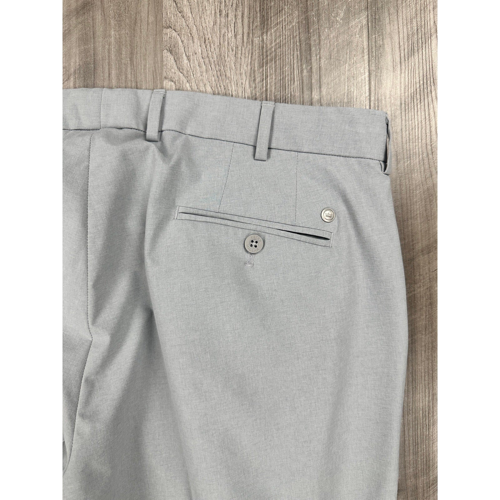 Peter Millar Surge Crown Crafted Trouser Pants in Gale Grey — Size 38x32 // Preowned
