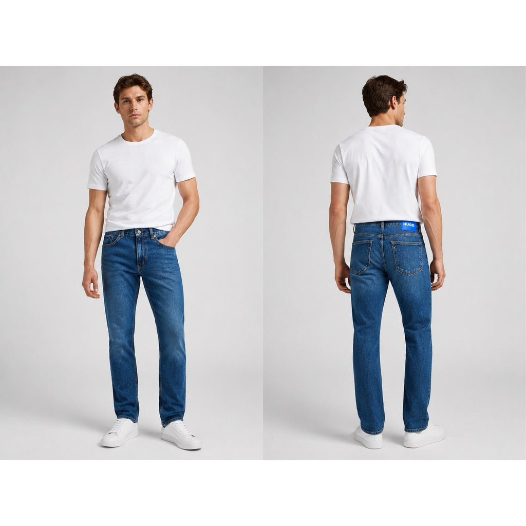 HUGO Ash Slim Fit Jeans in Blue — Size 32x32