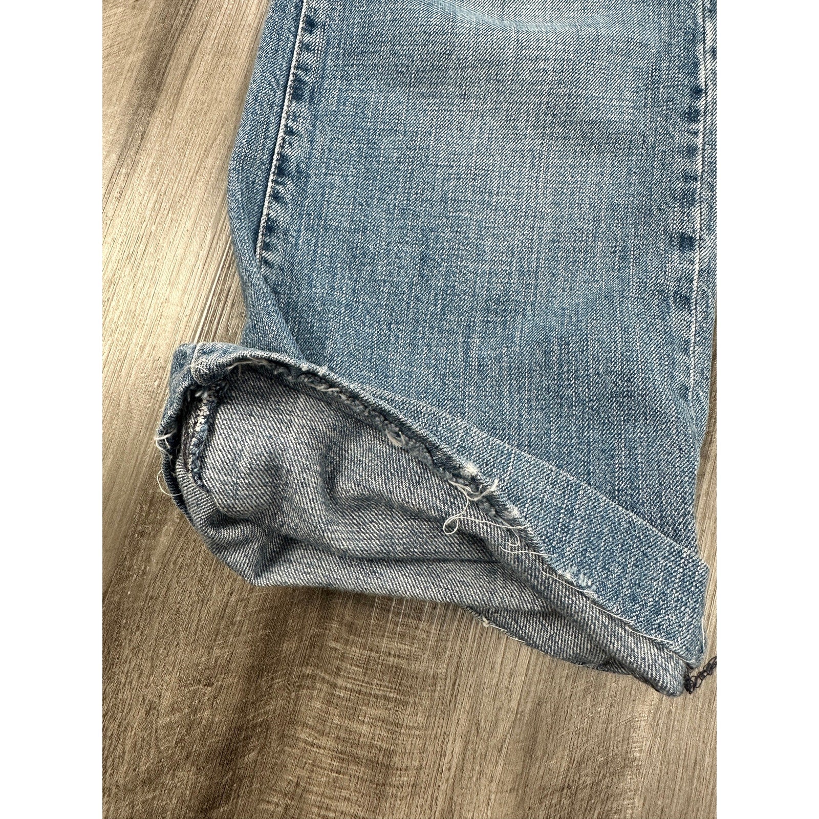Armani Jeans Vintage 90s Y2K Eagle Logo Indigo 003 Series Bootcut Jeans in Blue — Size 32 // Preowned
