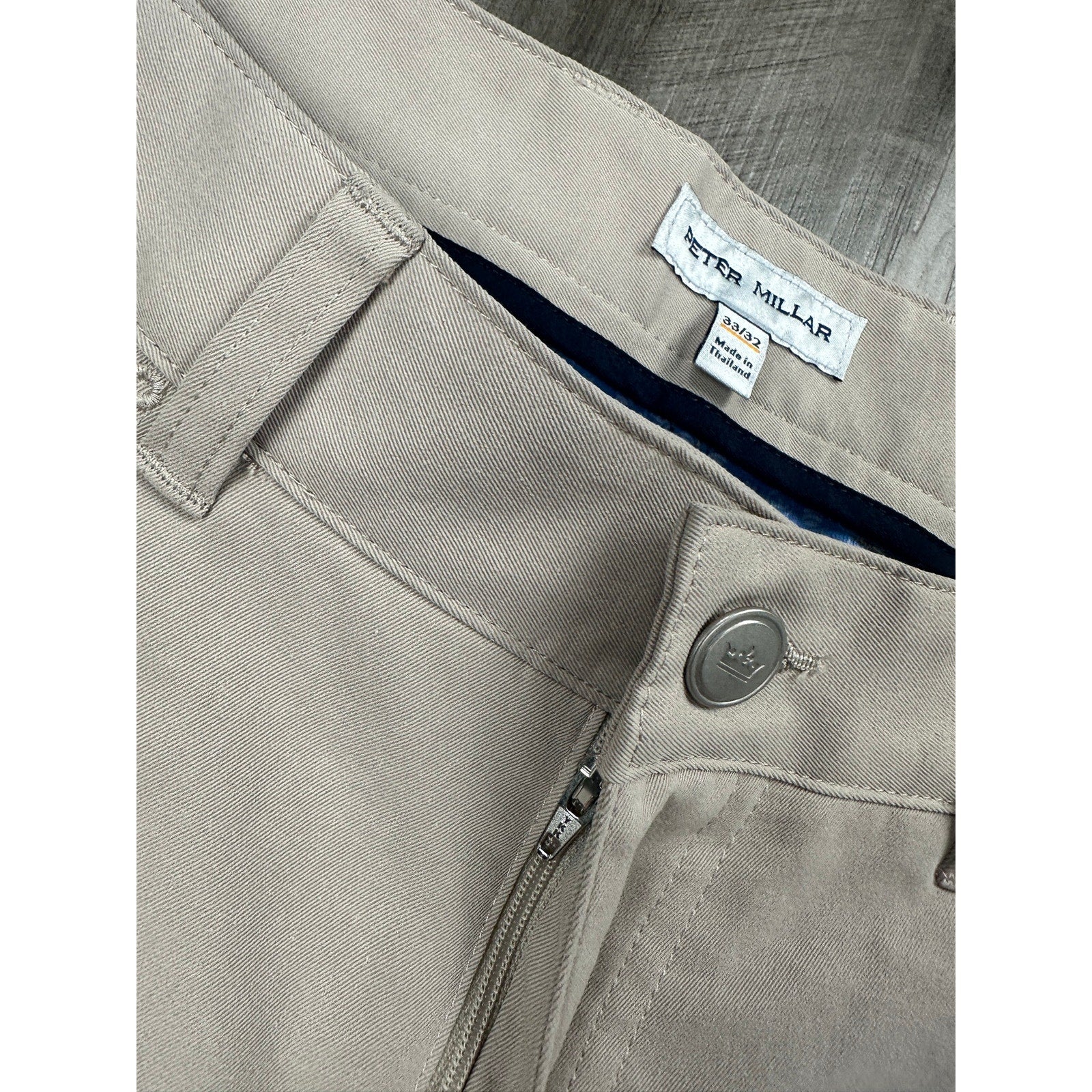 Peter Millar eb66 Performance 5 Pocket Pants in Khaki — Size 33x32 // Preowned