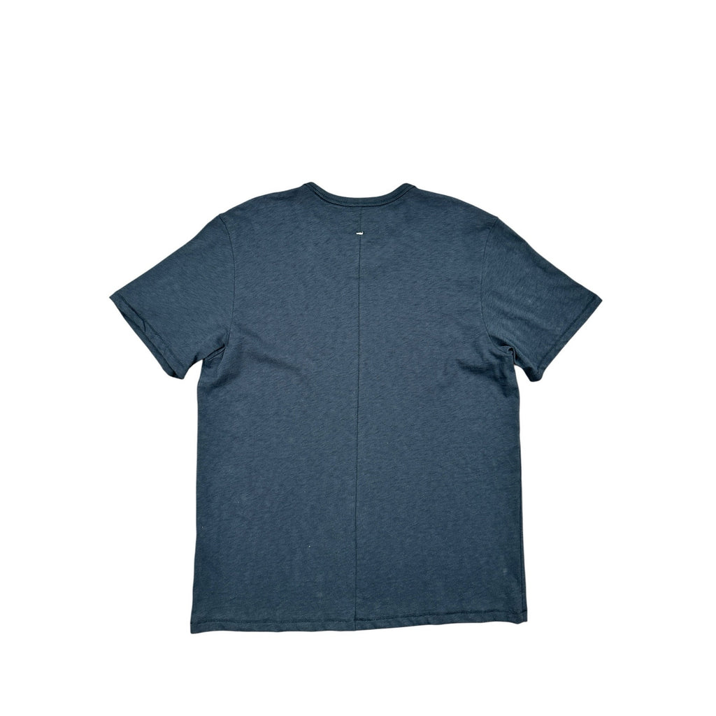 Rag & Bone Classic Lightweight Slub Jersey Tee in Navy — Size Large