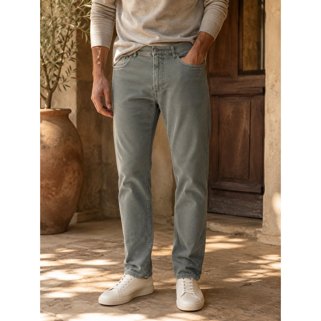 Faherty Stretch Terry Five Pocket Pants in Slate — Size 33 // Preowned