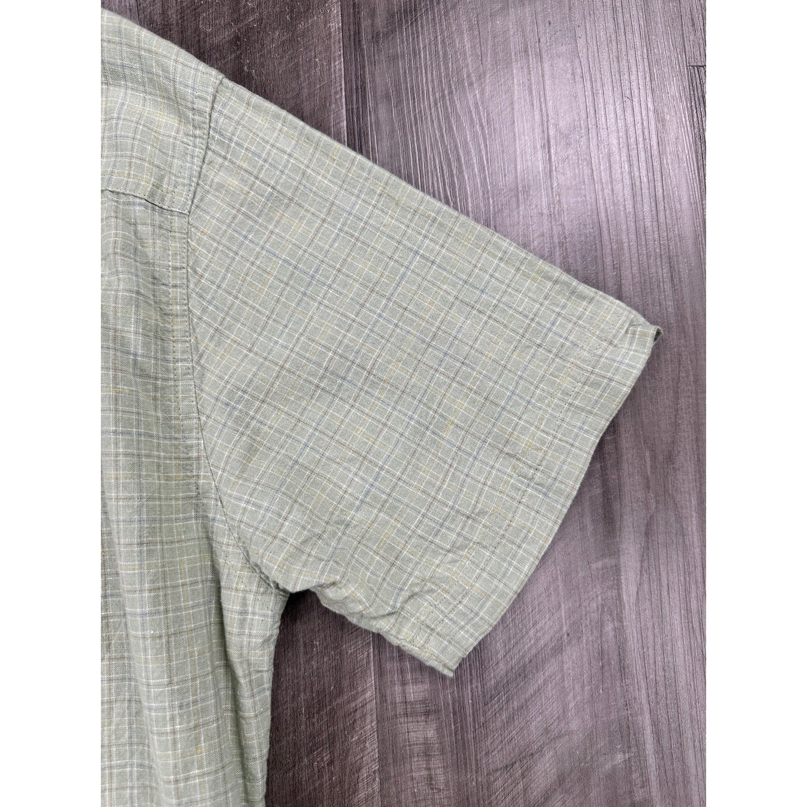 Patagonia Back Step Founder Short Sleeve Shirt in Matcha Green — Size Large // Preowned