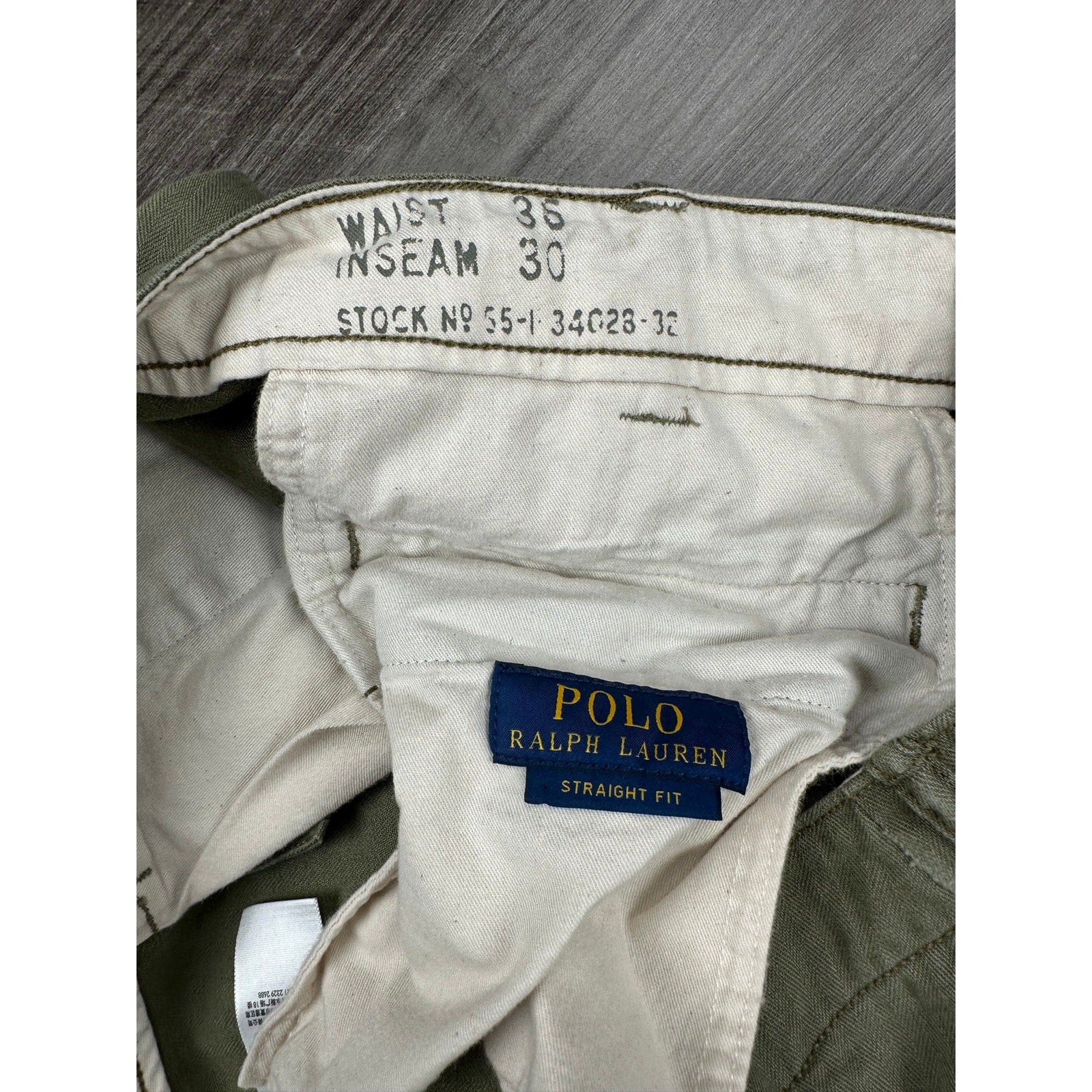 Polo Ralph Lauren Herringbone M-43 Field Pants in Green — Size 36 // Preowned