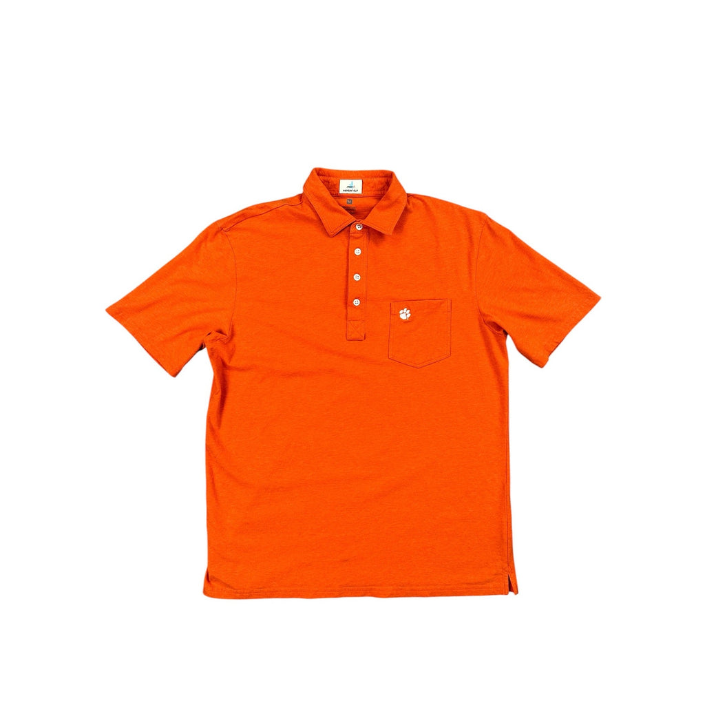 Johnnie-O Clemson Tigers Gameday Original Polo in Orange — Size Medium // Preowned