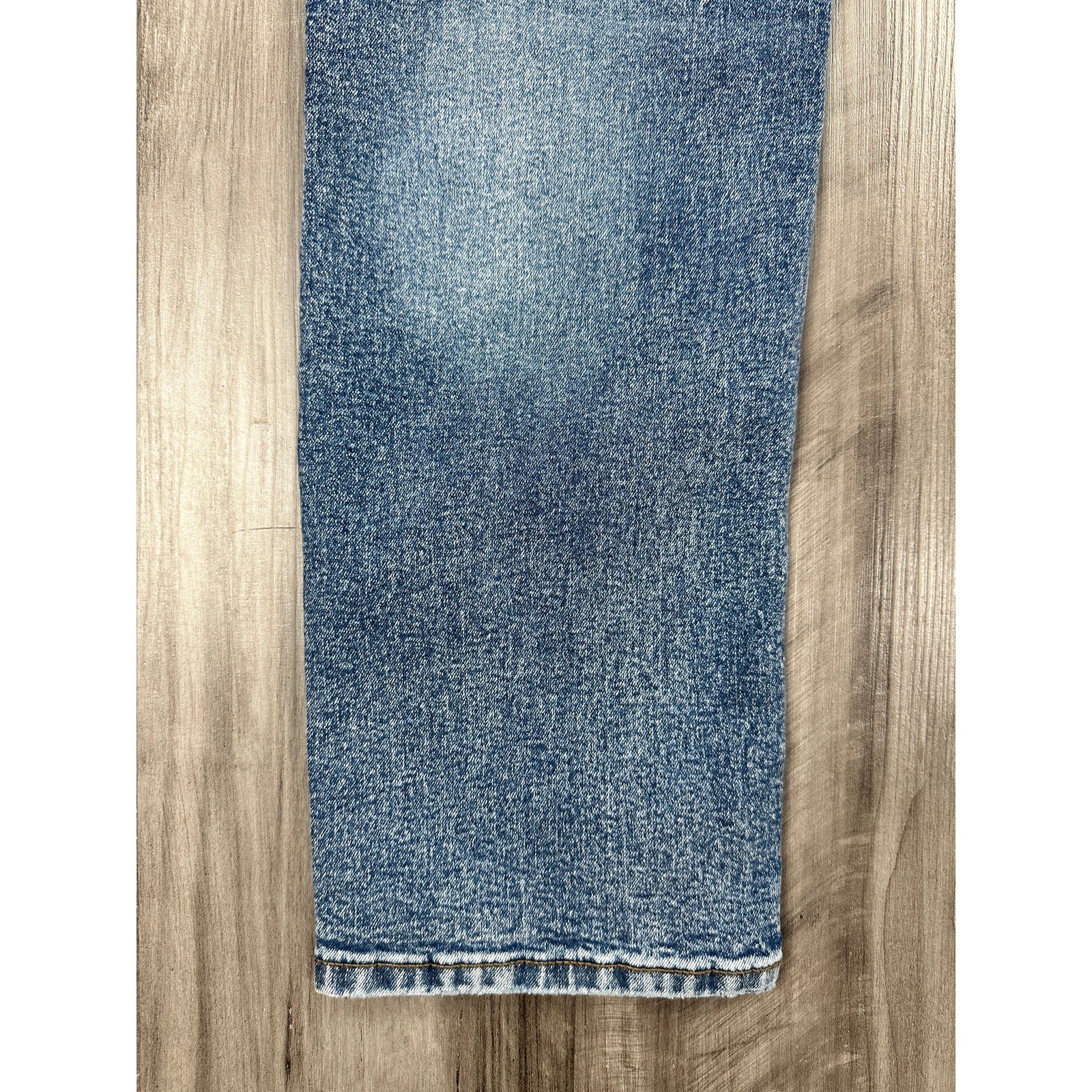 Buffalo David Bitton Slim Ash Stretch Jeans in Marbled and Sanded — Size 34x32