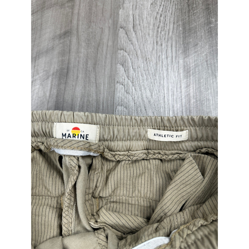 Marine Layer Saturday Athletic Fit Beach Pant in Tan — Size Medium // Preowned