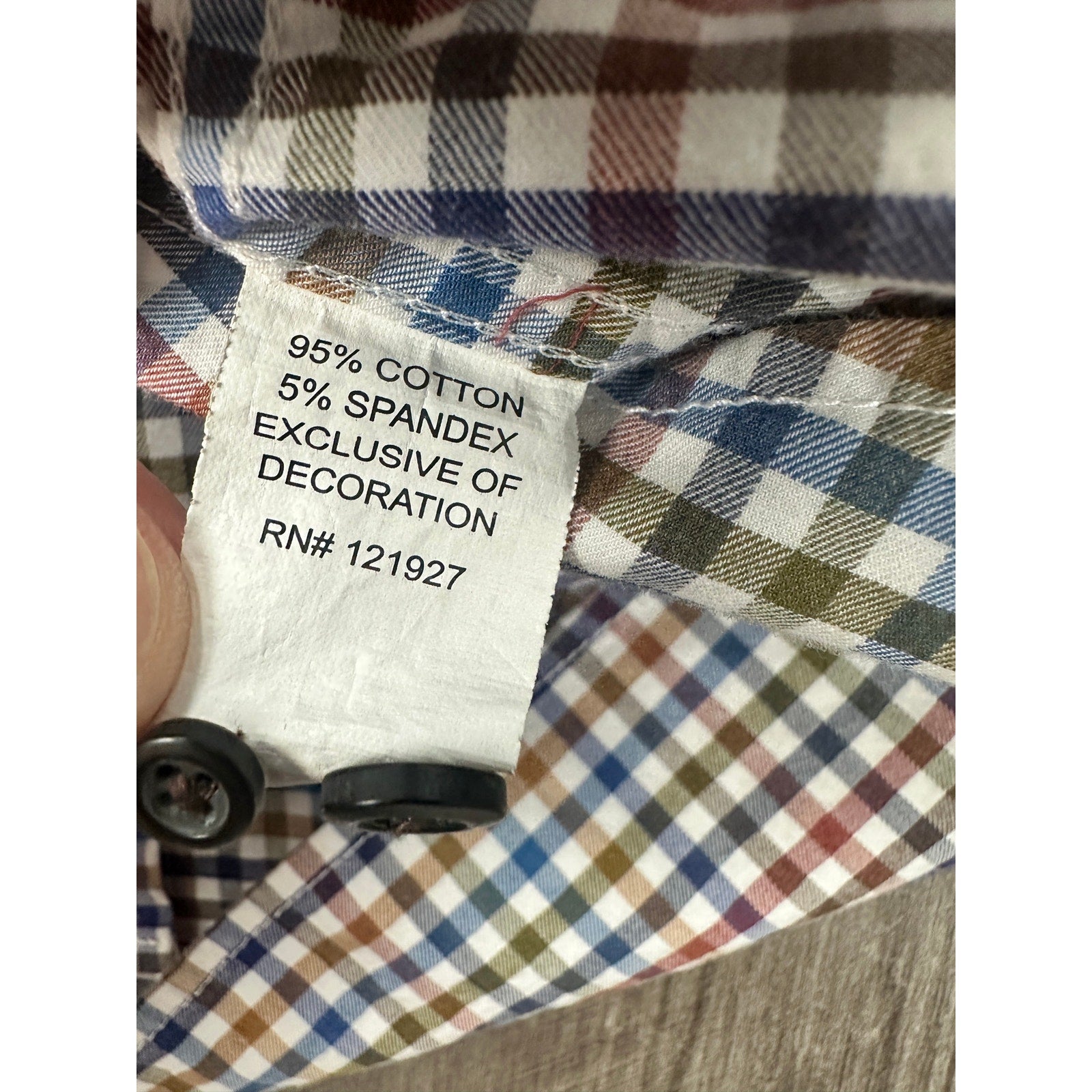 Johnnie-O Todd Checkered Hangin' Out Sport Shirt in Evergreen — Size Medium // Preowned