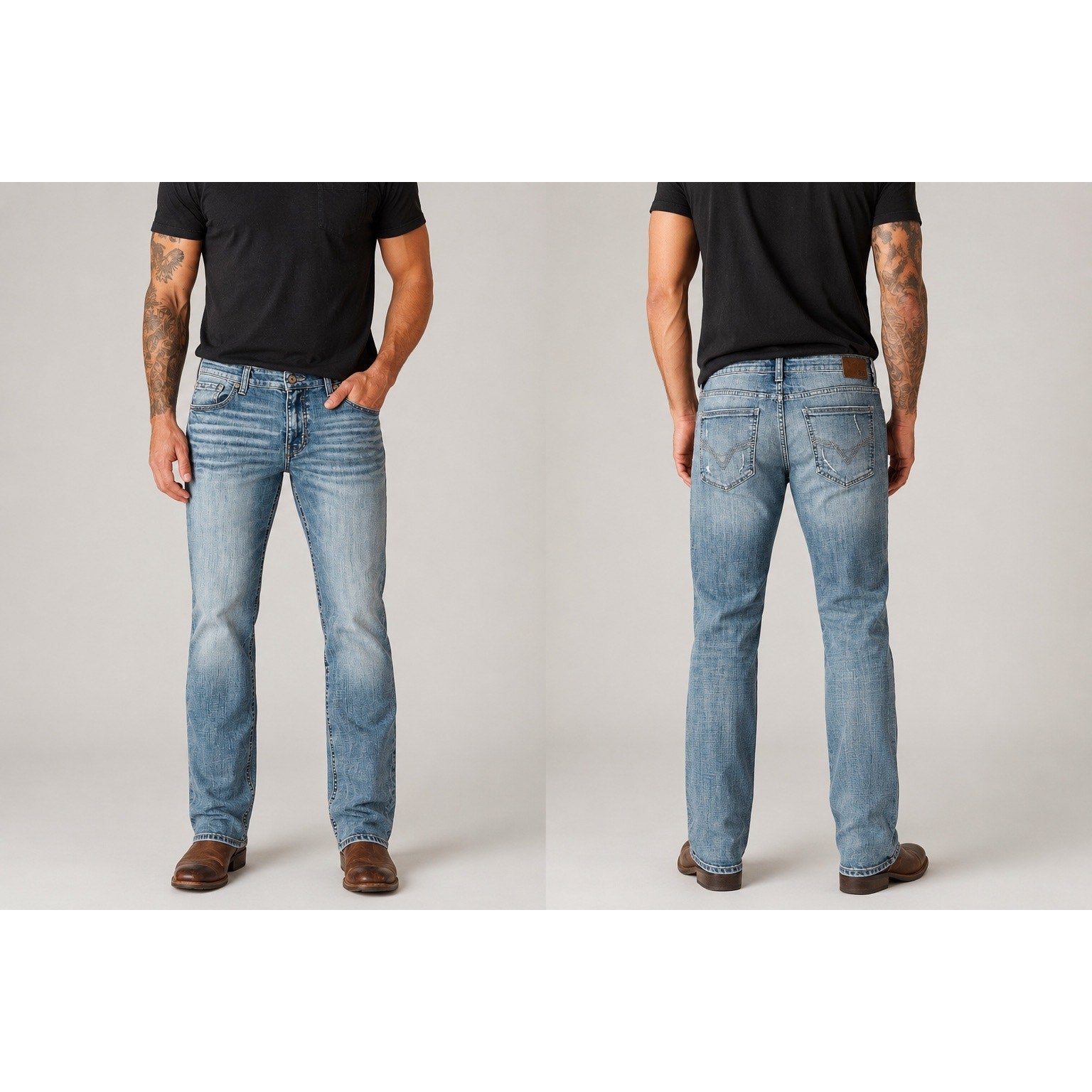BKE Nolan Straight Leg Stretch Jean in Blue — Size 38x32 // Preowned