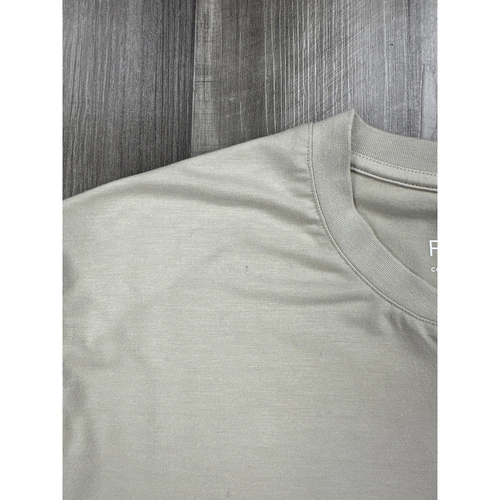 Free Fly Bamboo Flex Long Sleeve Henley in Beige Tan — Size Large // Preowned