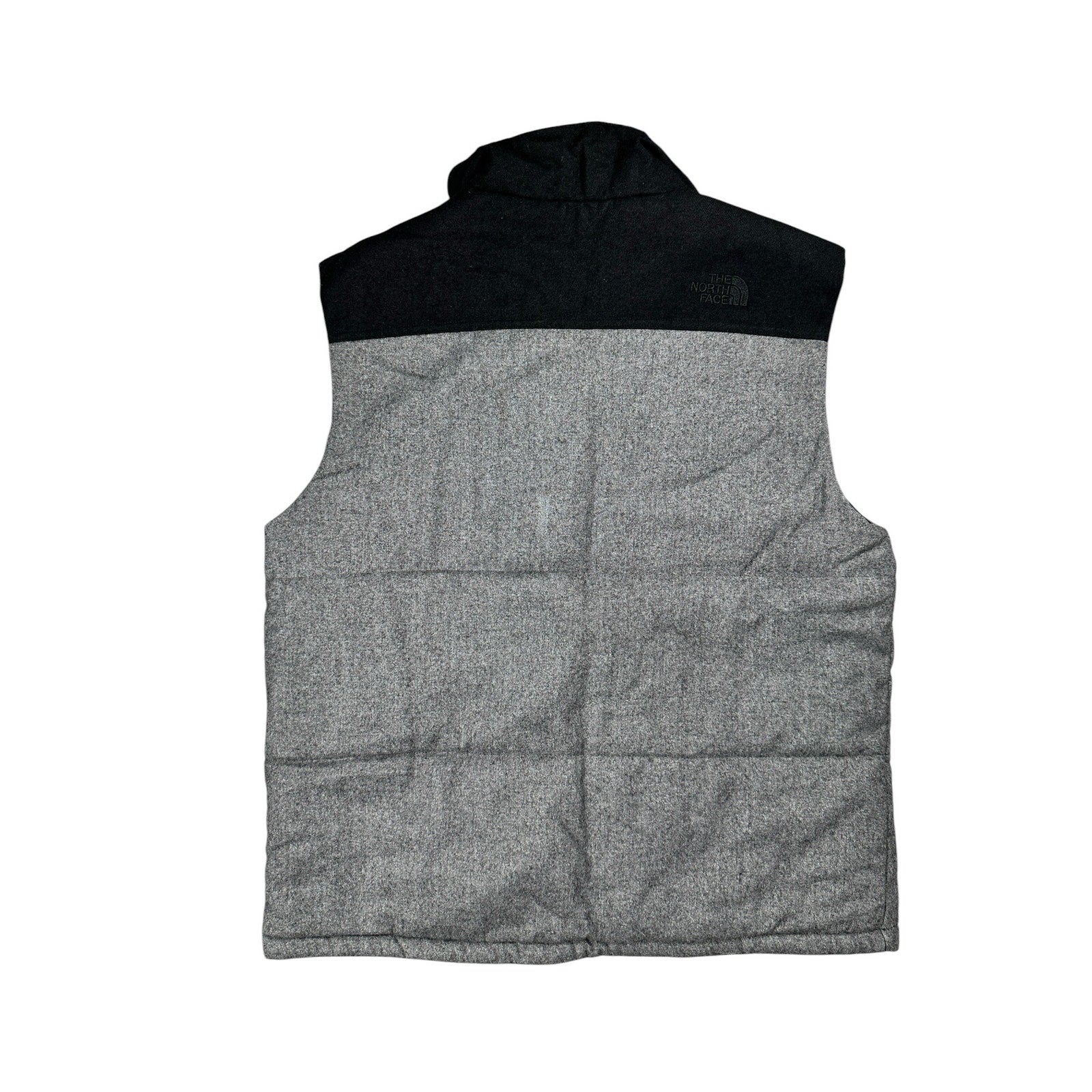 The North Face Wool Blend Retro Utility Vest in Black and Gray — Size Large // Preowned