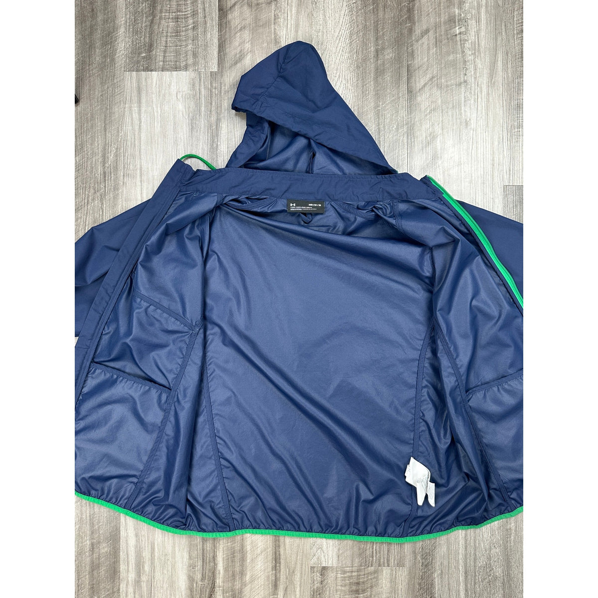 Under Armour Notre Dame Fighting Irish Storm Full Zip Hooded Windbreaker Jacket — Size Medium // Preowned
