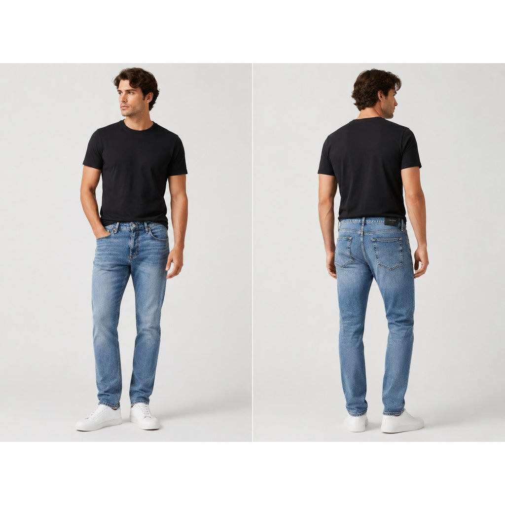 Rag & Bone RB 3 Athletic Fit Jeans in Cardone Blue — Size 36x32