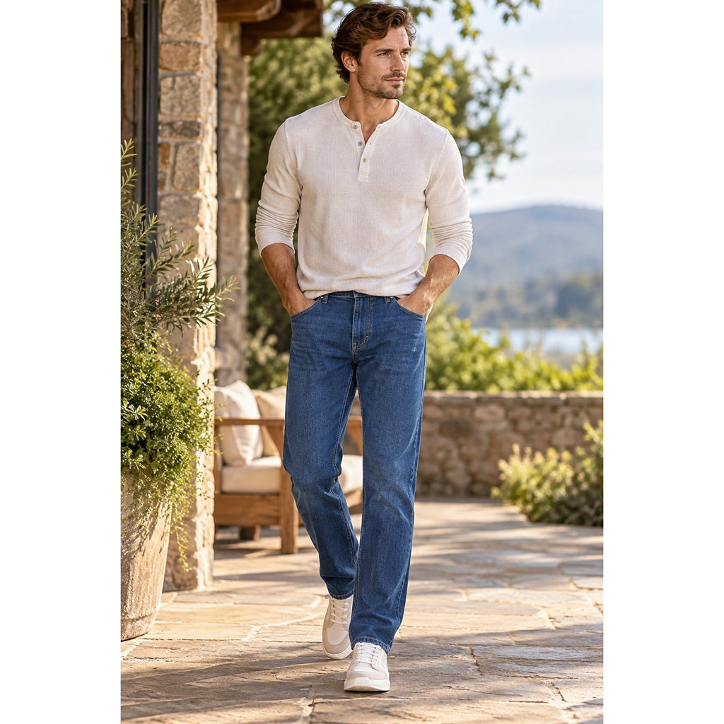 Peter Millar Straight Leg Stretch Denim Jeans — Size 33 // Preowned