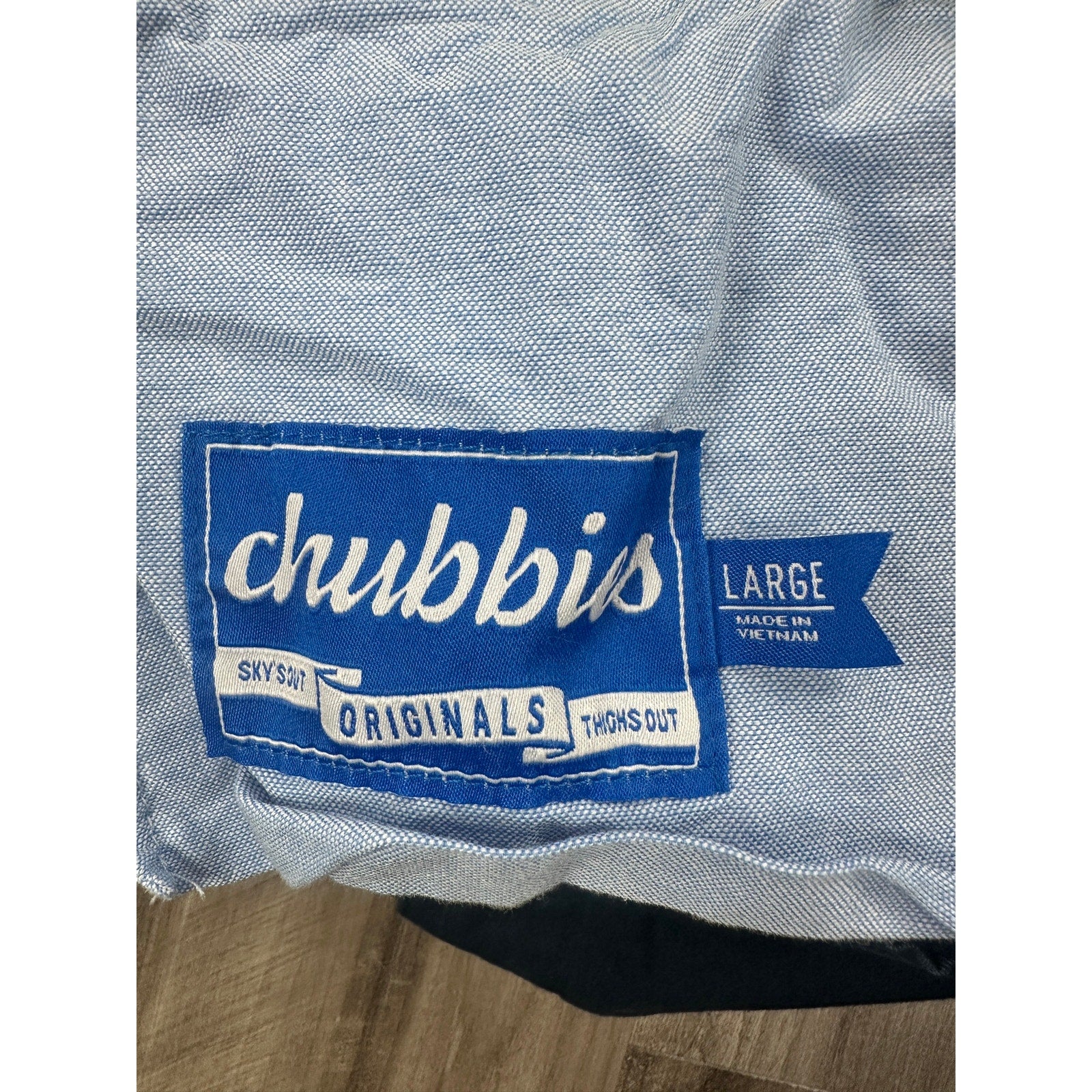 Chubbies 5.5-Inch Elastic Waist Chino Shorts in Navy — Size Large // Preowned