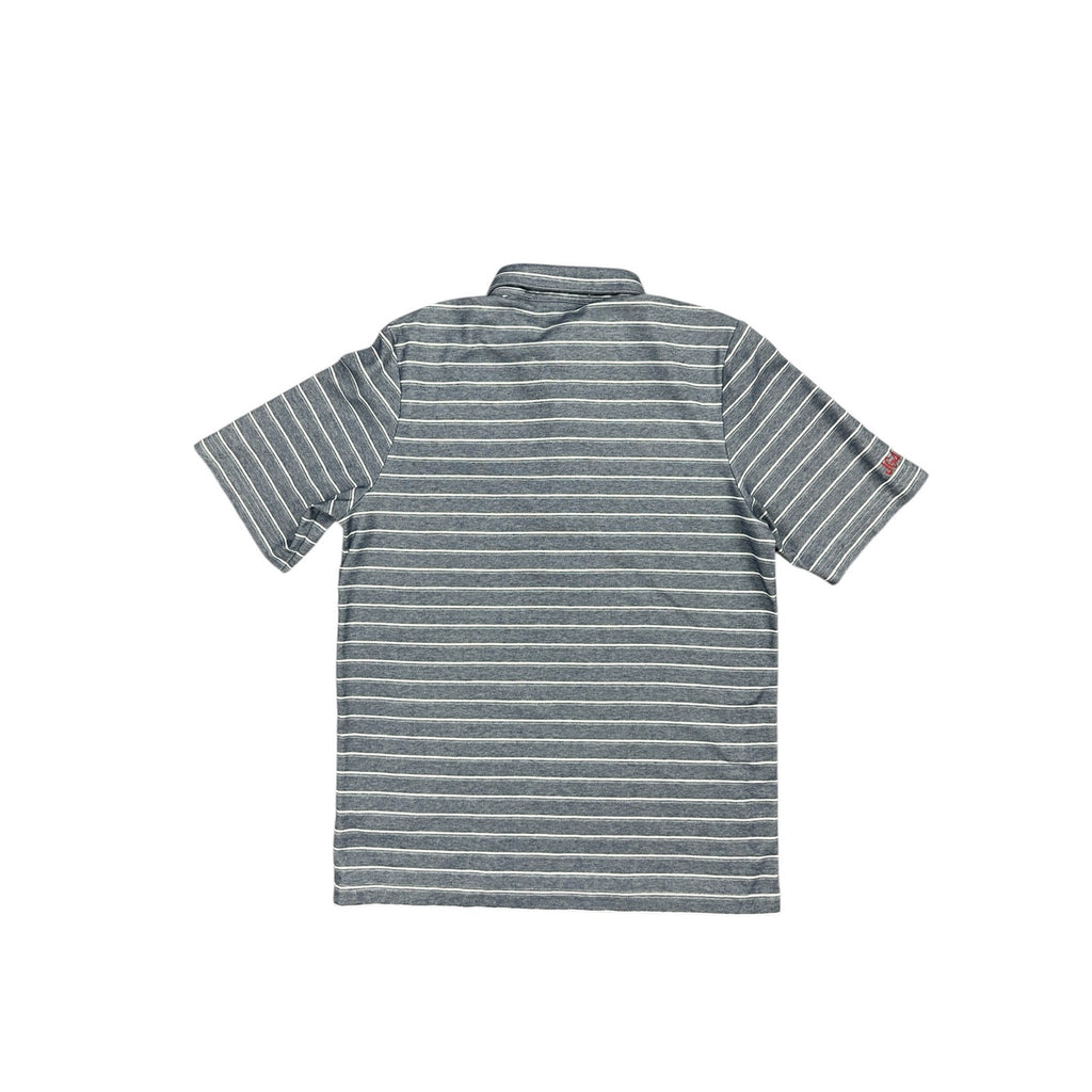 Criquet JG40 Striped Pique Players Polo — Size Medium // Preowned