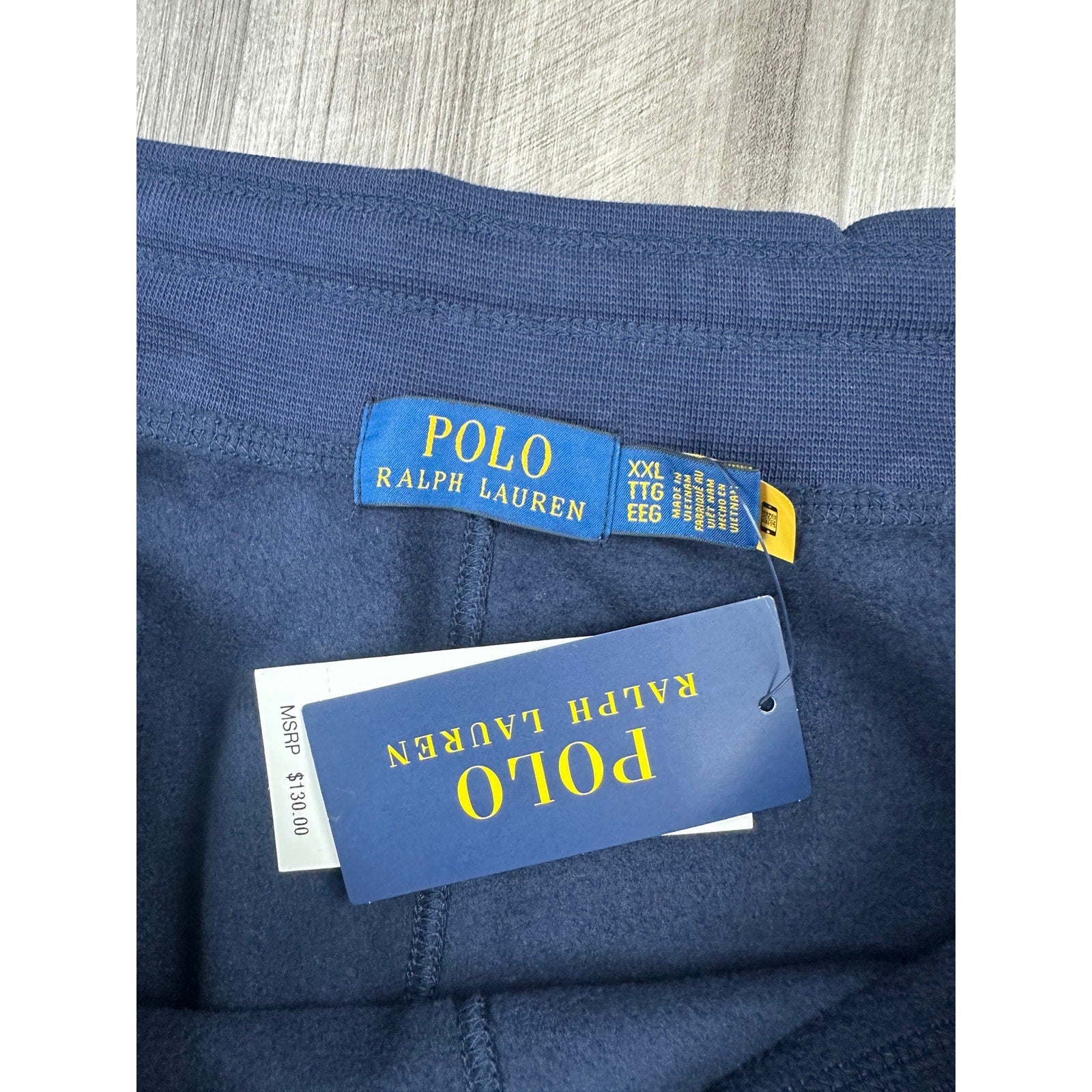 Polo Ralph Lauren Classic Fleece Drawstring Pants in Navy — Size 2XL