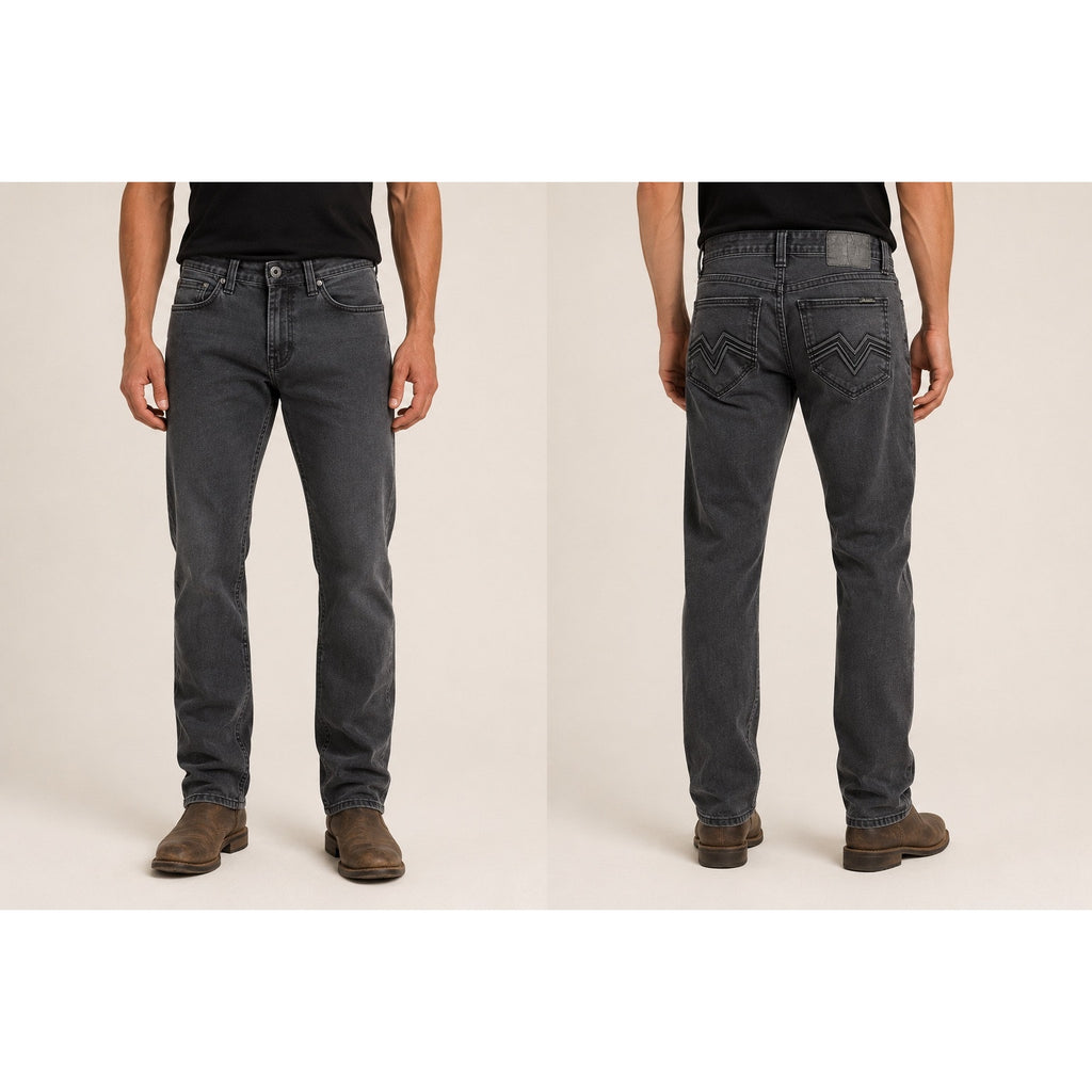 Salvage Supply Company Regular Fit Mayhem Straight Jeans in Black — Size 30x32 // Preowned
