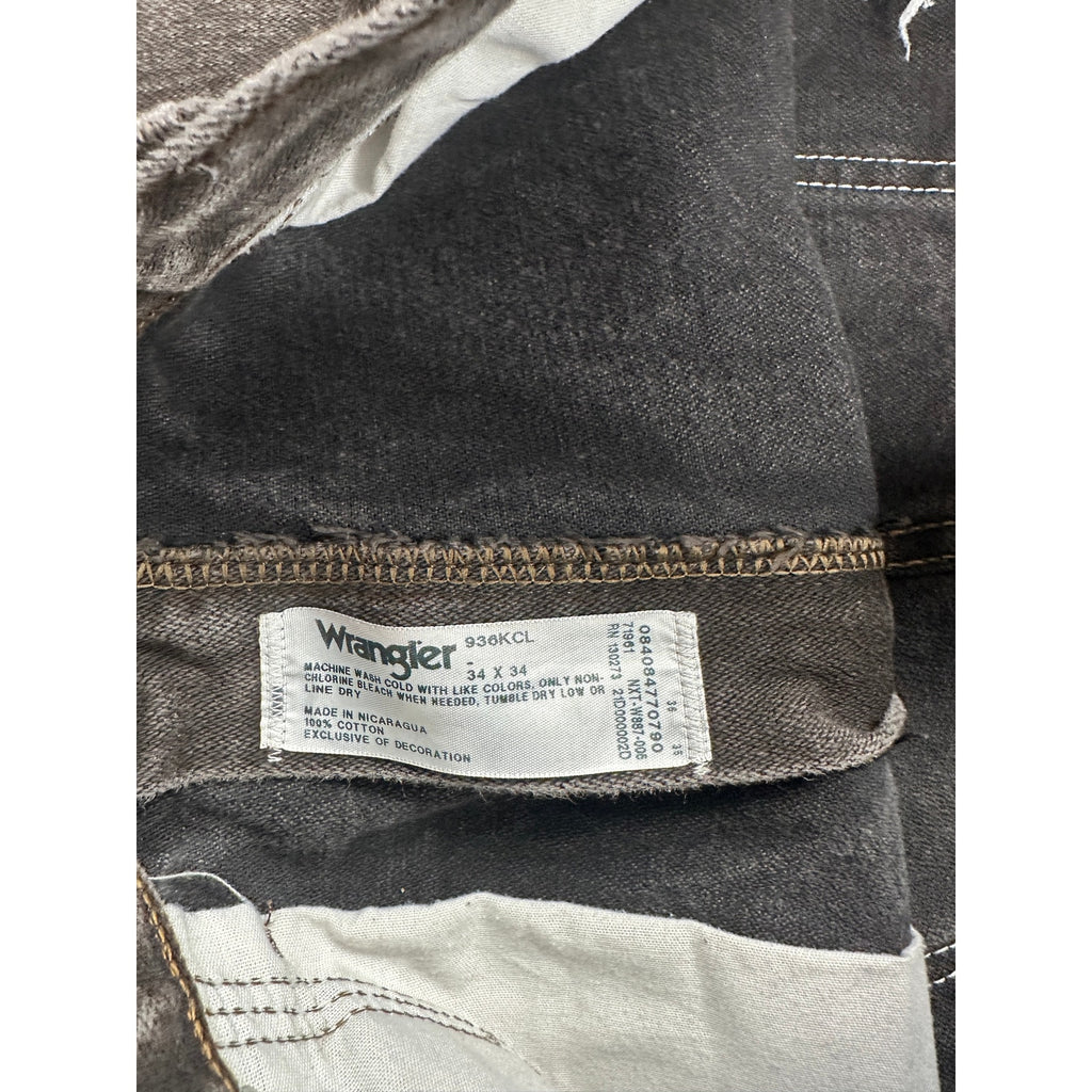 Wrangler Cowboy Cut Slim Fit Jean in Chocolate Brown — Size 34x34 // Preowned