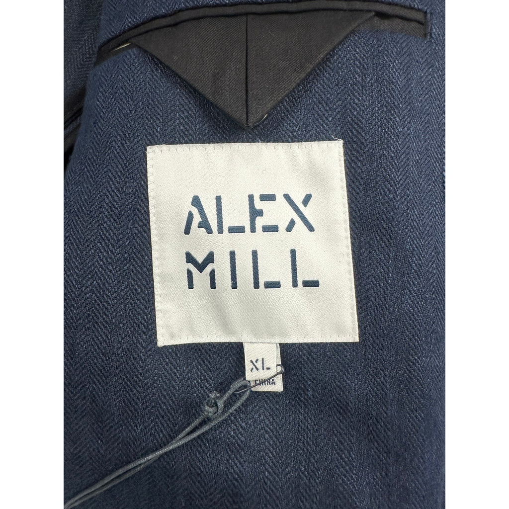 Alex Mill Daniel Four Button Linen Herringbone Blazer — Size XL