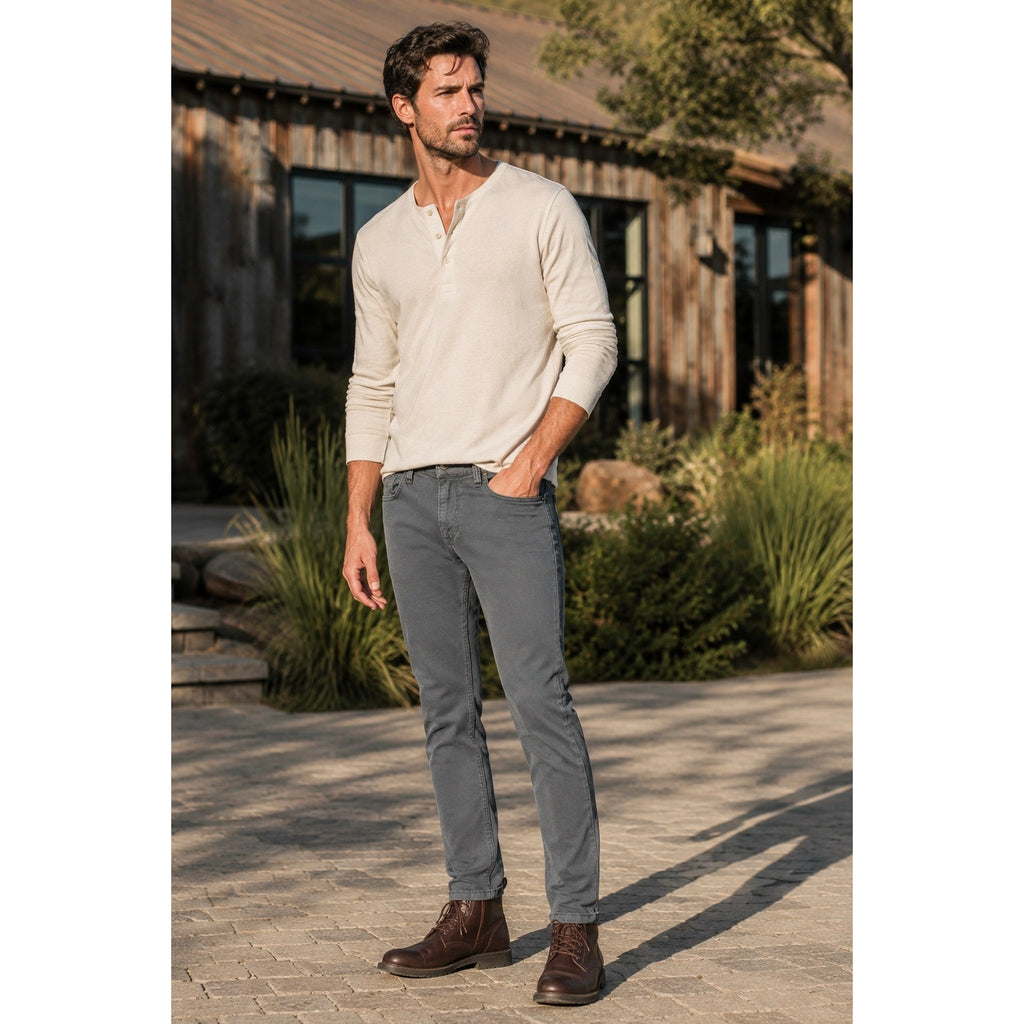Joe's The Brixton Straight and Narrow Twill Denim Jeans in Castle Rock Gray — Size 31 // Preowned