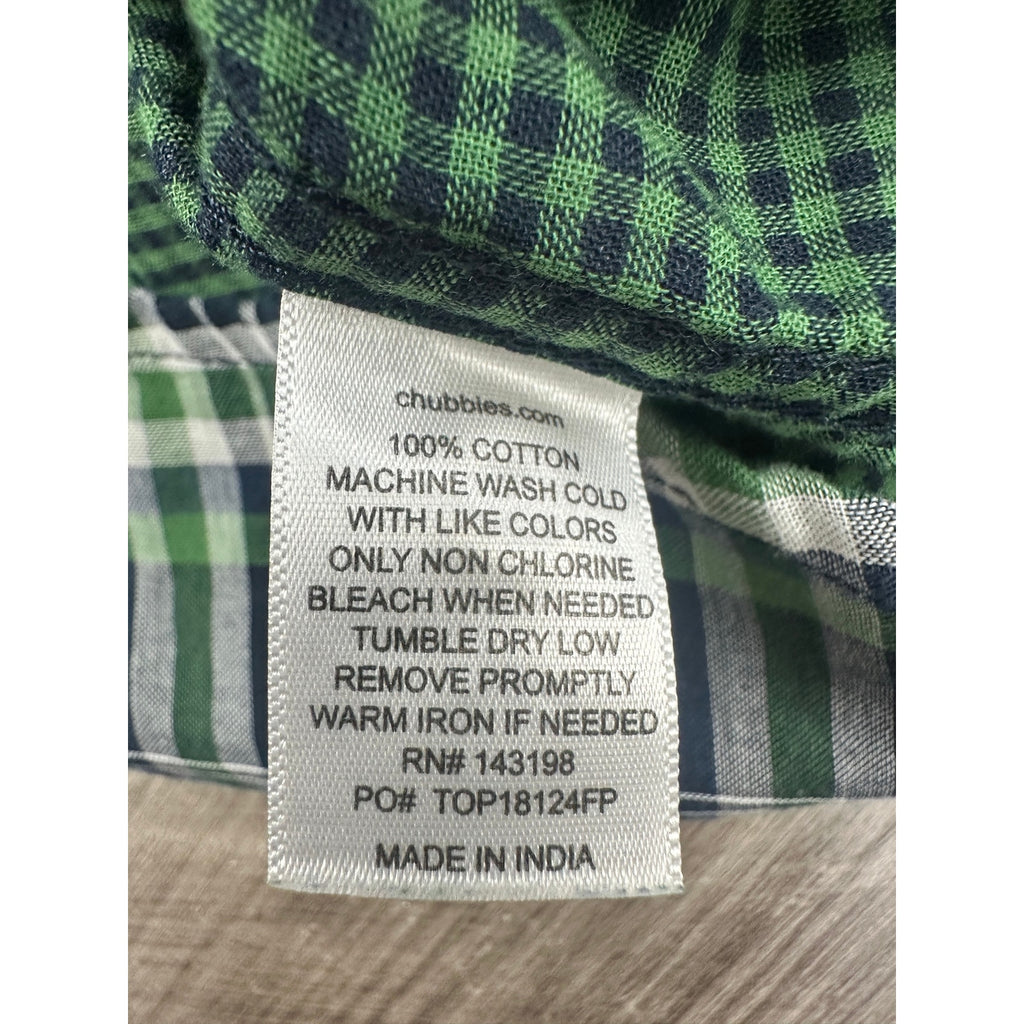 Chubbies The Nutter Plaid Light Soft Cotton Flannel Long Sleeve Shirt — Size Small // Preowned