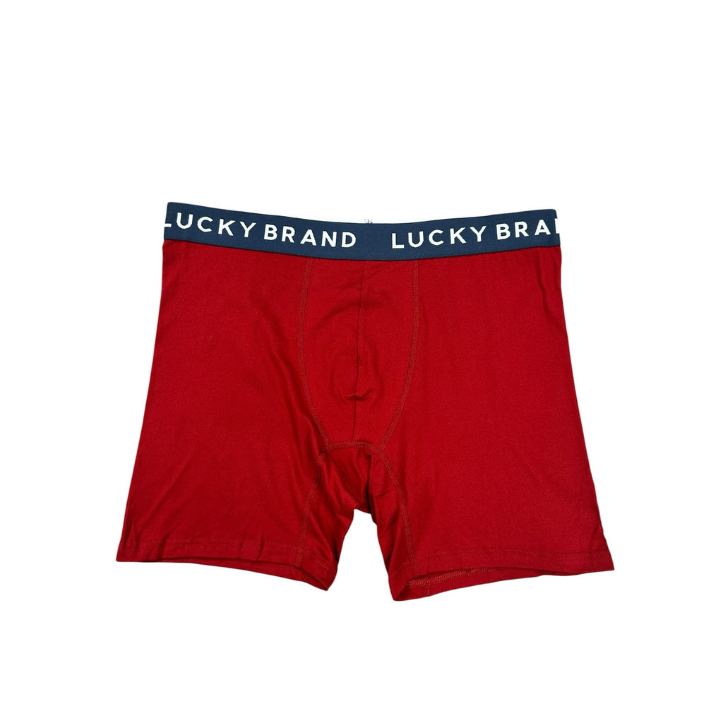 Lucky Brand Essential Soft Contour Pouch Boxer Briefs 4-Pack — Size Large