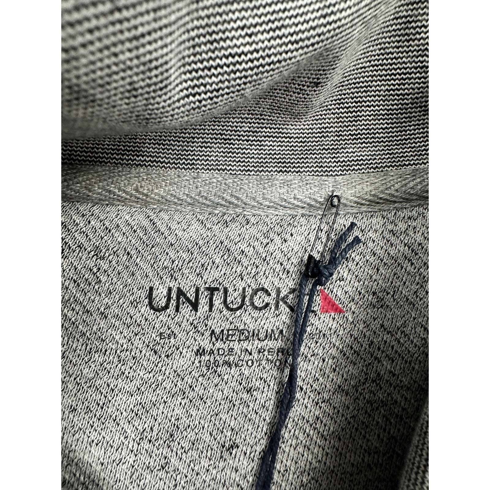 UNTUCKit Collier Shawl Pullover Sweater in Heather Gray — Size Medium